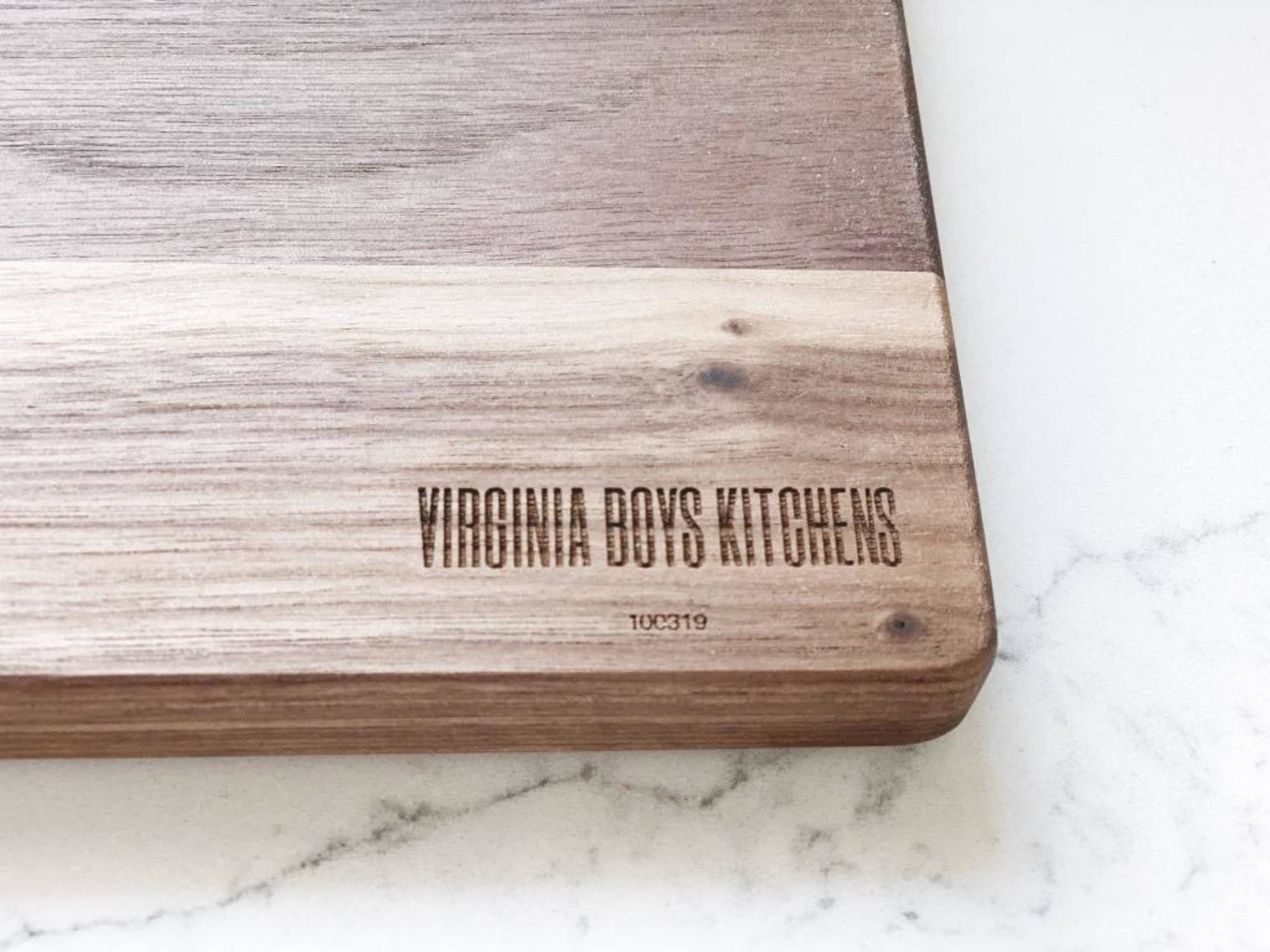 Virginia Boys Kitchens Large Walnut Wood Cutting Board - 17x11
