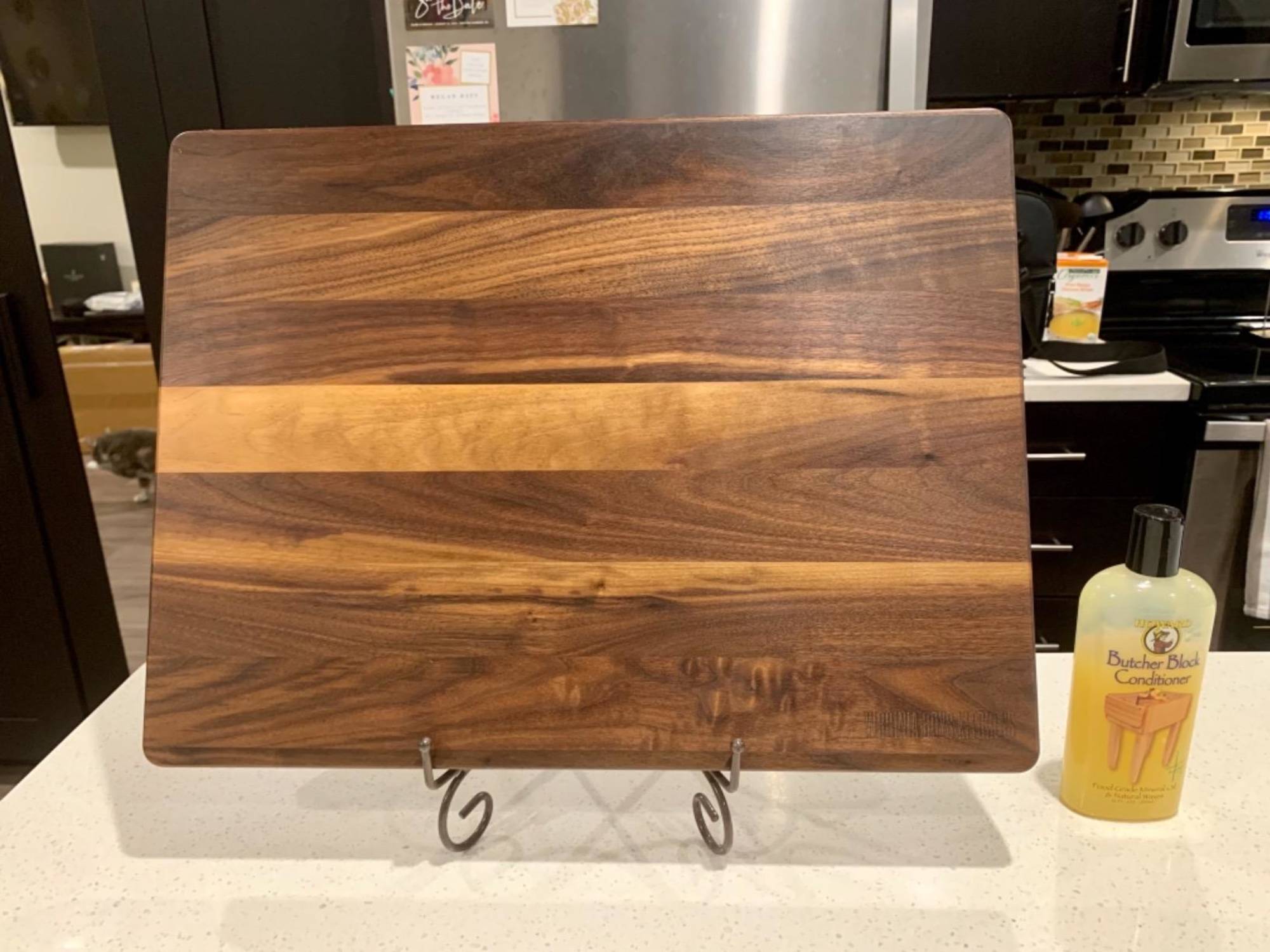 Preconditioned Walnut Kitchen Cutting Board – 20 x 15 x 1.25 in