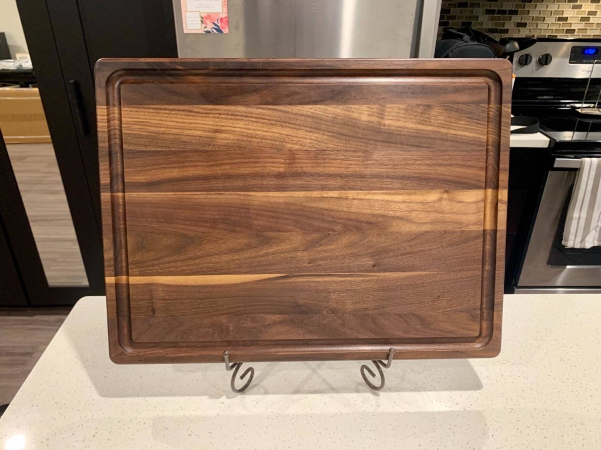 Large Wood Cutting Board Raised- Modern AgrarianWood Cutting Board