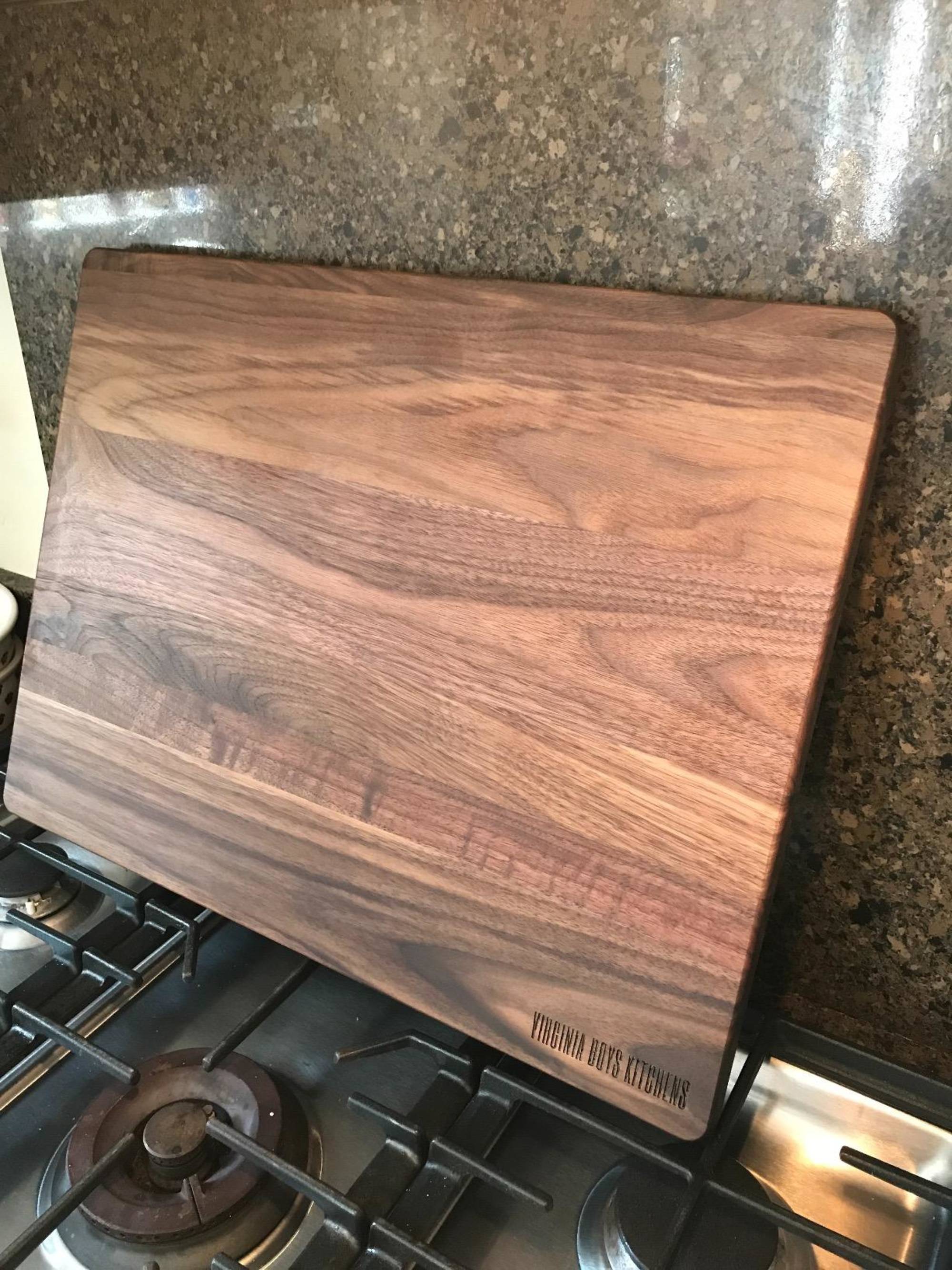 Large Walnut Wood Cutting Board by Virginia Boys Kitchens