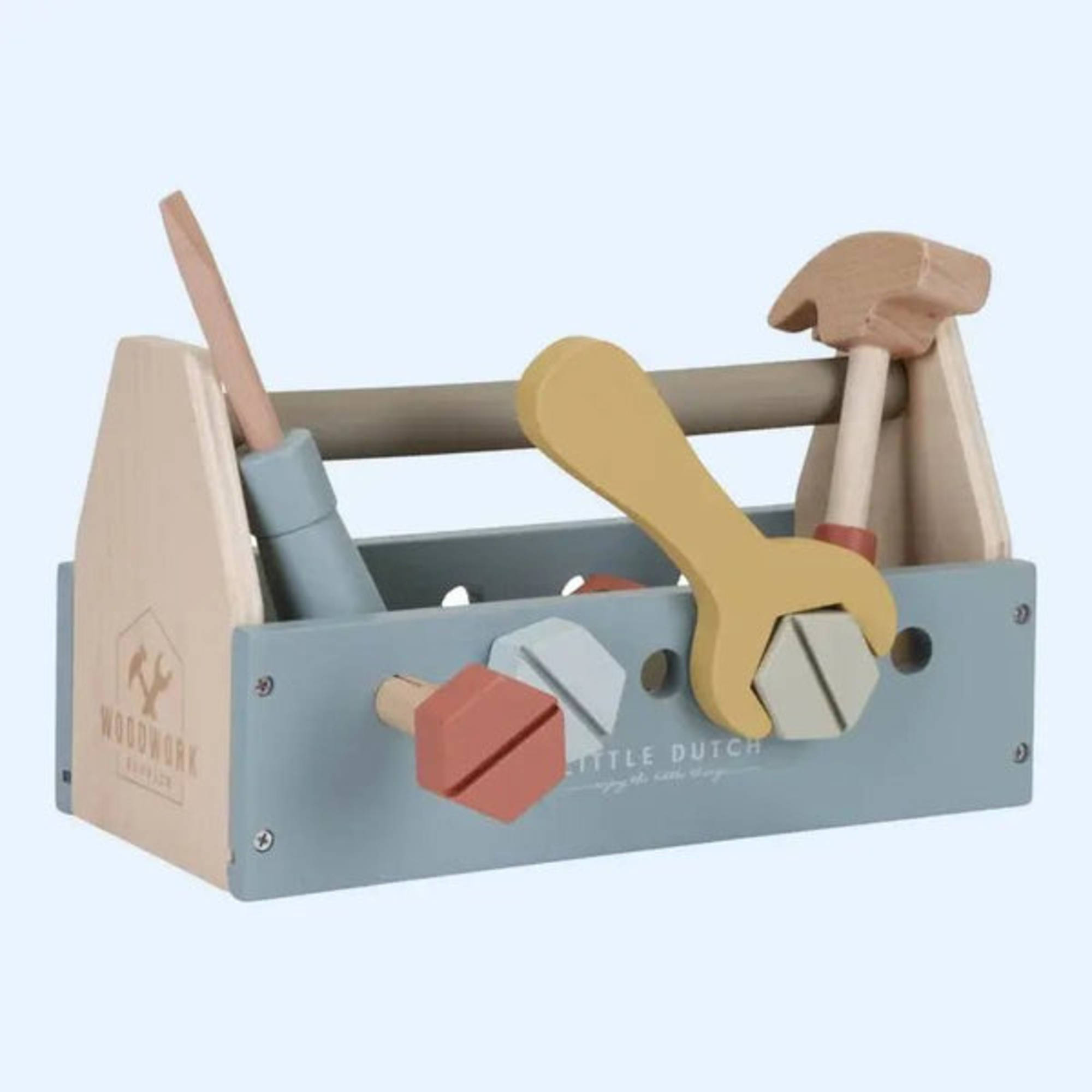 Little Dutch Wooden Toolbox With Toy Tools – Zidar Kid