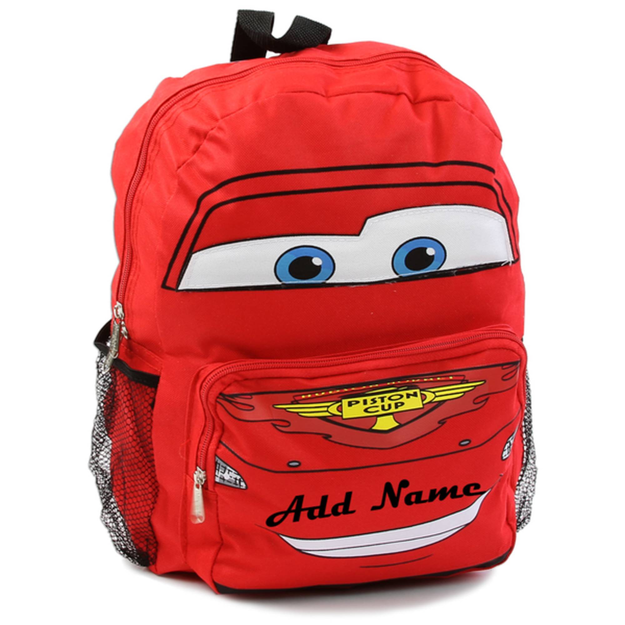 Disney Cars Boys Lightning McQueen Backpack with Lunch Bag Water