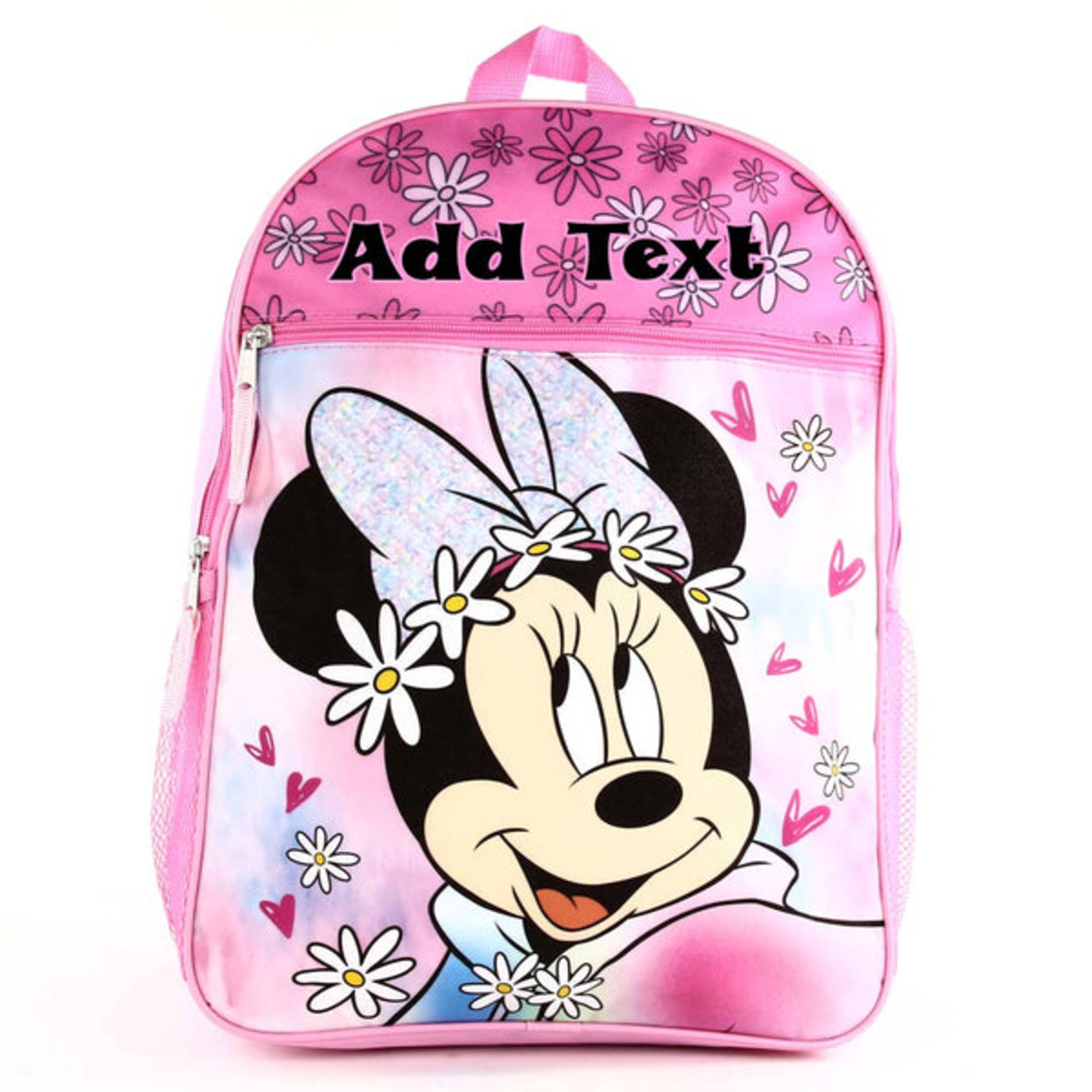 Pink Girls Disney Minnie Mouse Backpack 16 inch with Lunch Bag Set, Girl's