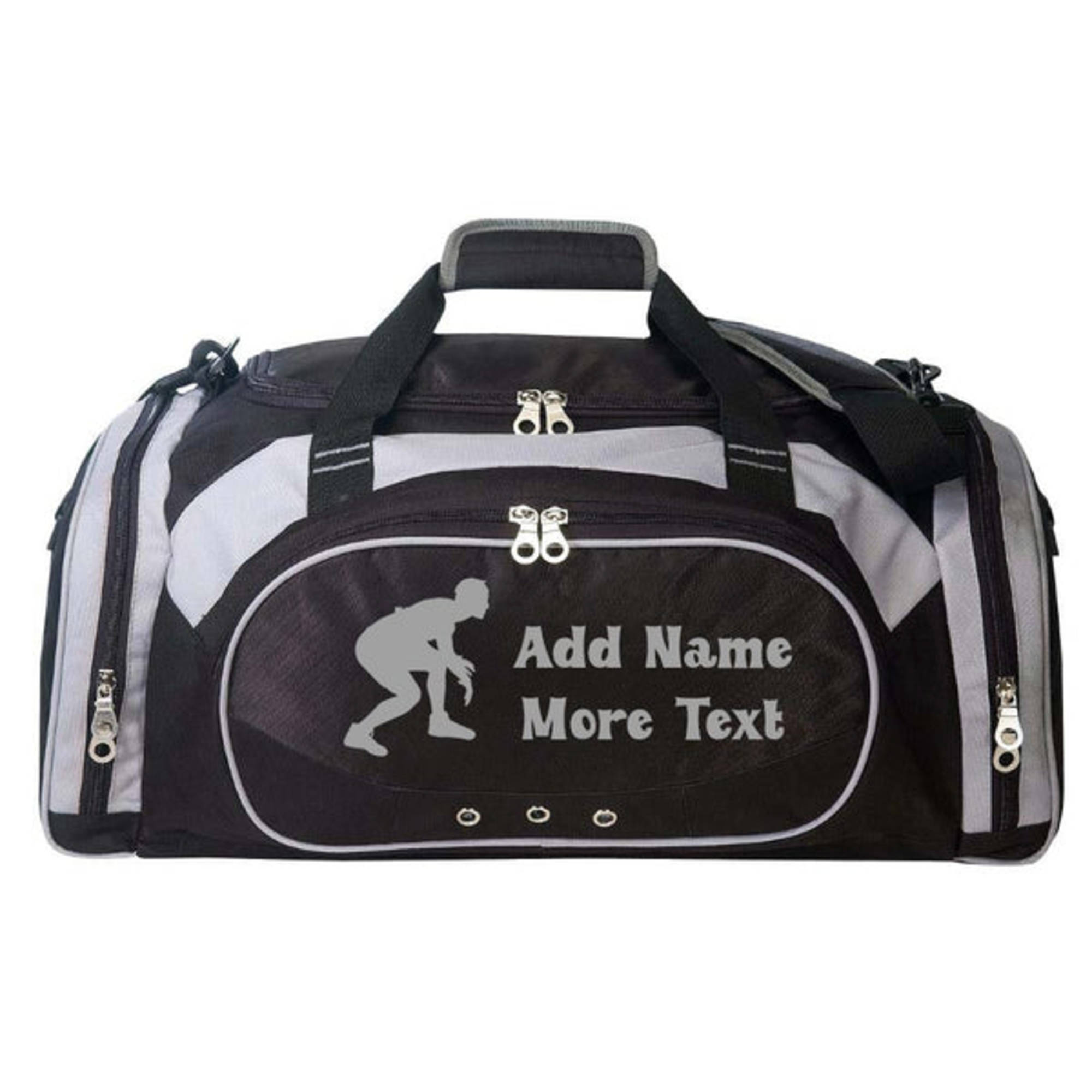 Custom Sport Duffel Bag for Men Women (Active Medium), 5 or 10 Pack - Add Your Logo - Personalized Weekender Bag for Gym 並行輸入品 | Custom Duffel Bag with Name Logo Image Personalized