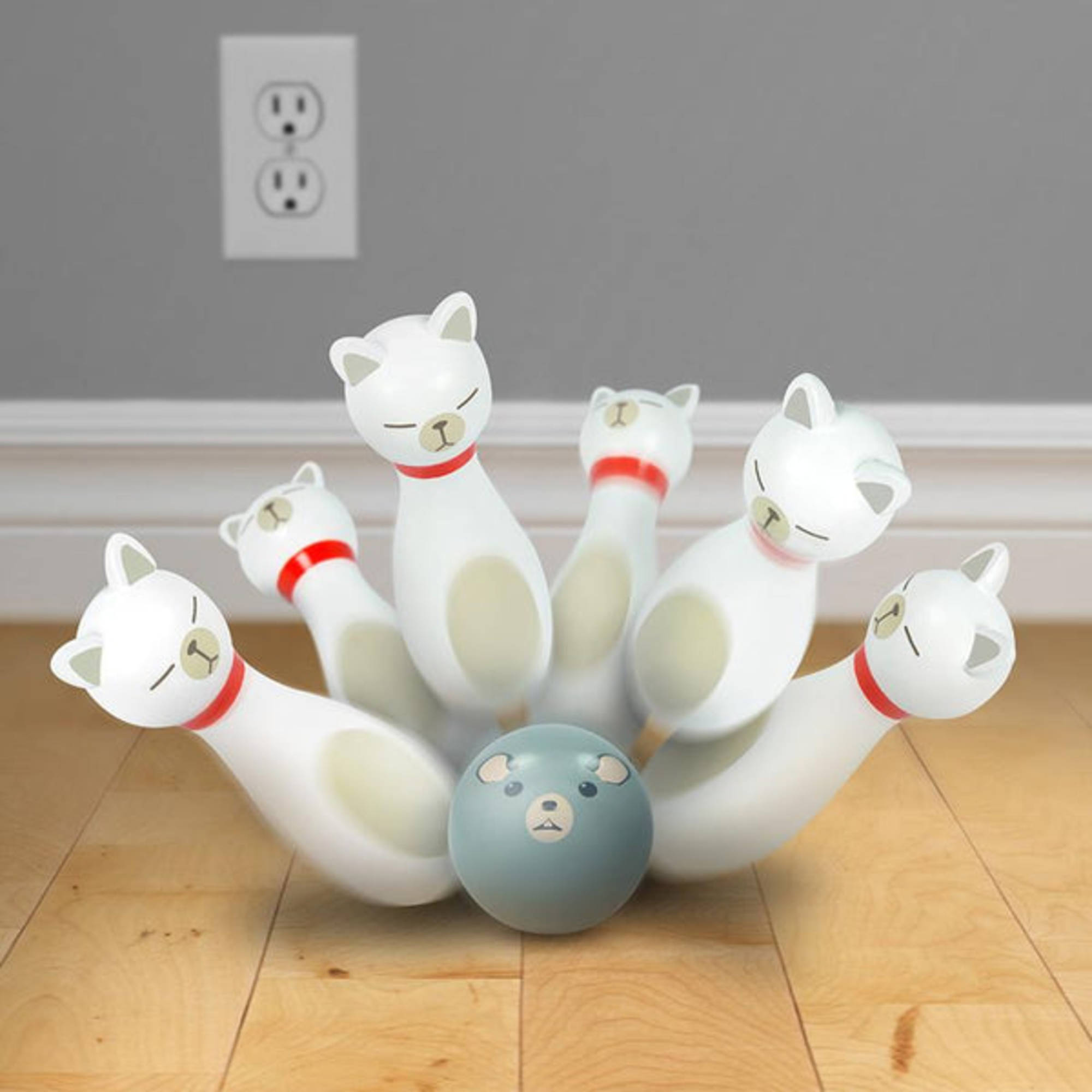 cat bowling online game