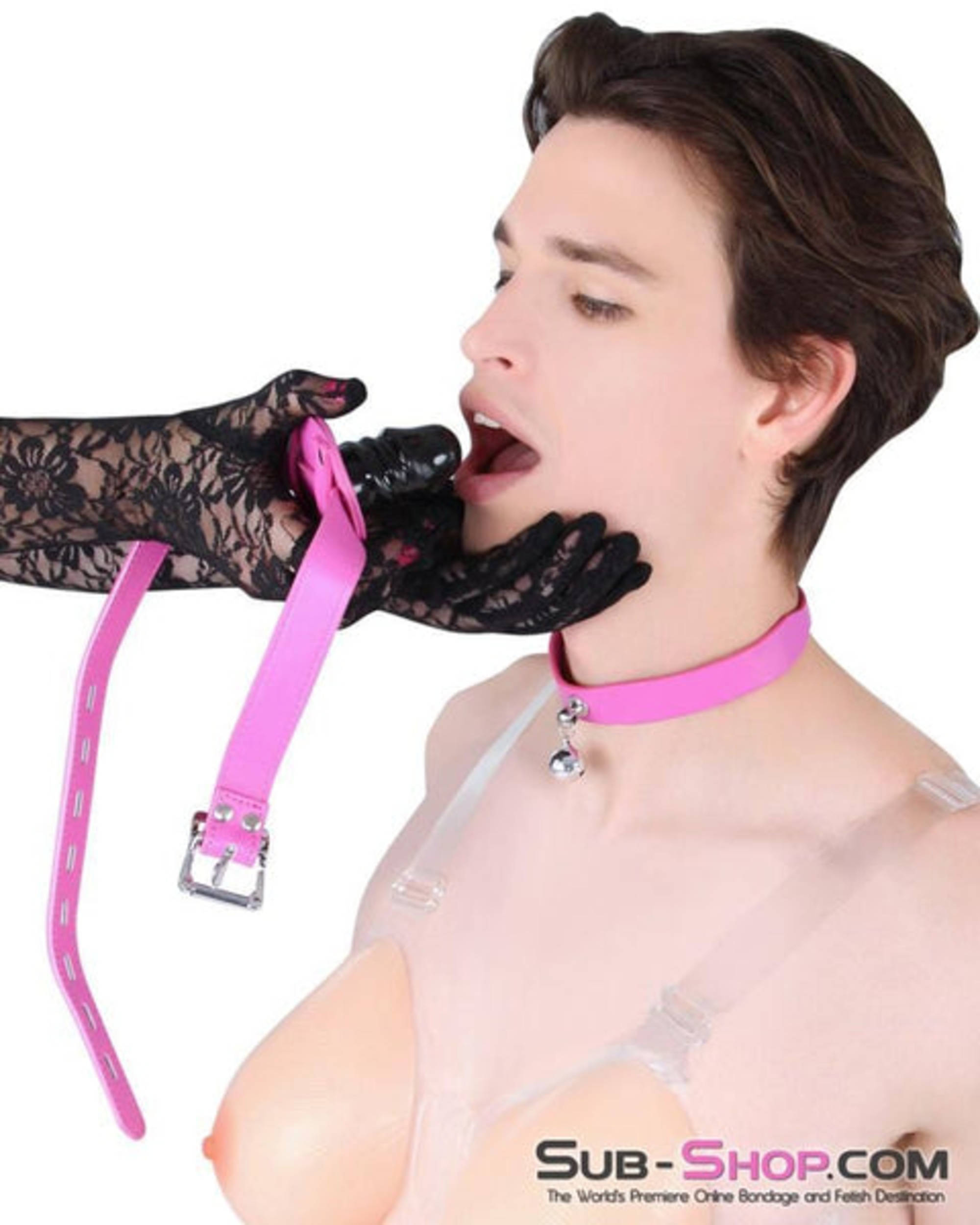 Sissy Bimbo Hot Pink Locking Penis Gag BDSM Bondage Gear Sub-Shop– Sub-Shop Bondage and Fetish Superstore