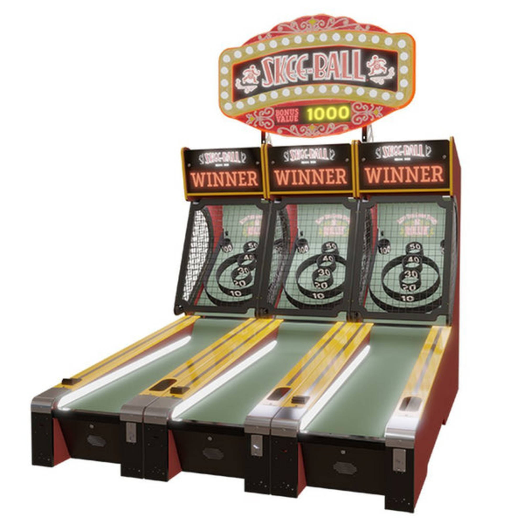 Skee Ball Classic Alley 10' Bowler Home Redemption Game – Game Room Shop