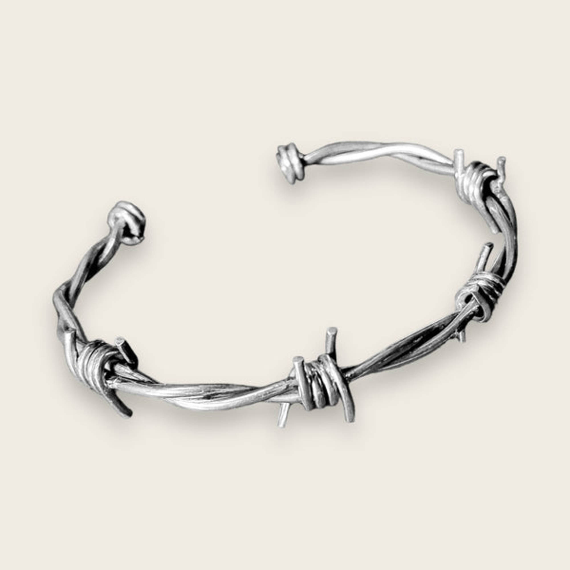 Stainless Steel Barbed Cuff Bracelet Cuff Bracelet Mens Barbed