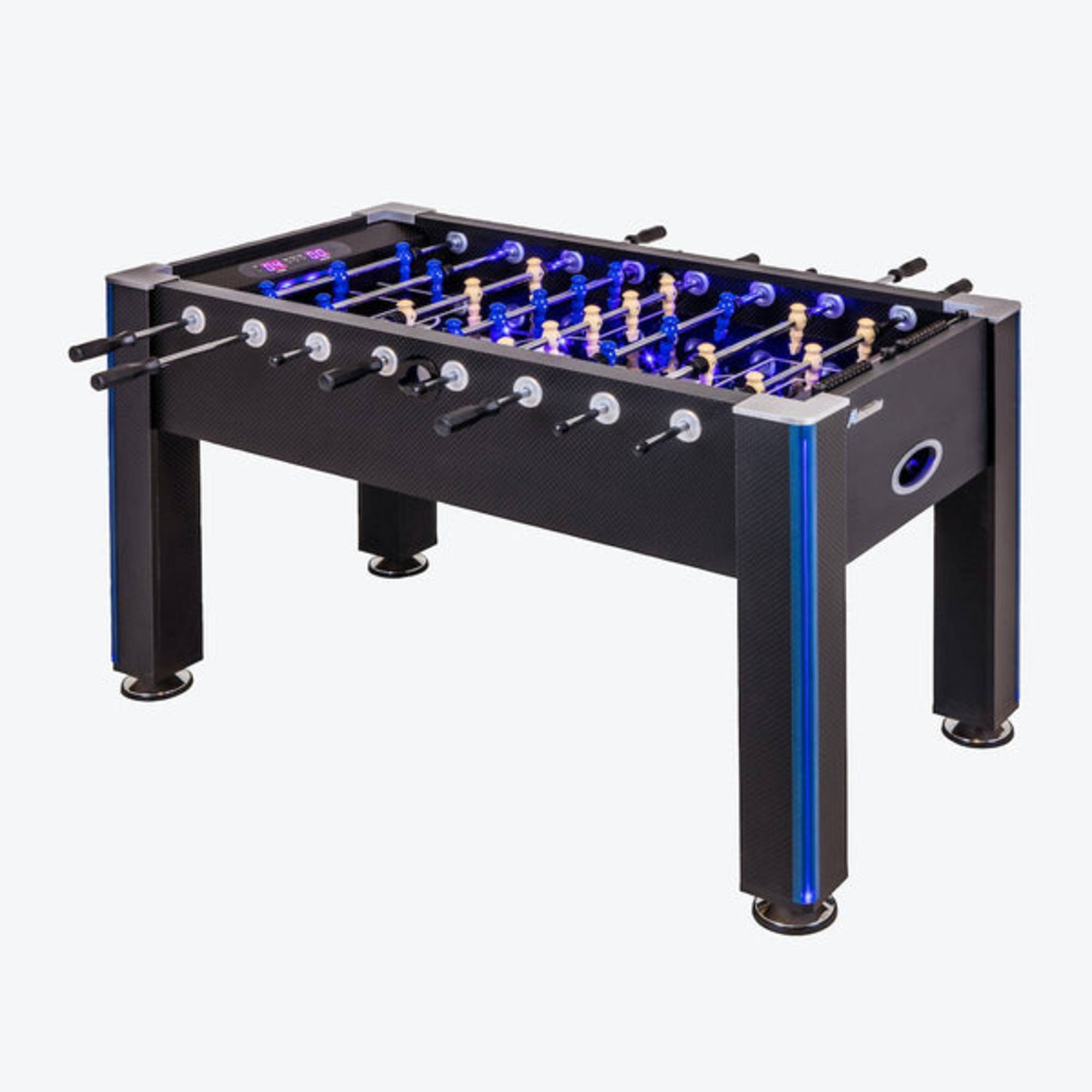 Atomic LED Azure Foosball Table Black G01344W — Game Room Shop Atomic LED Azure Foosball Table Black G01344W — Game Room Shop