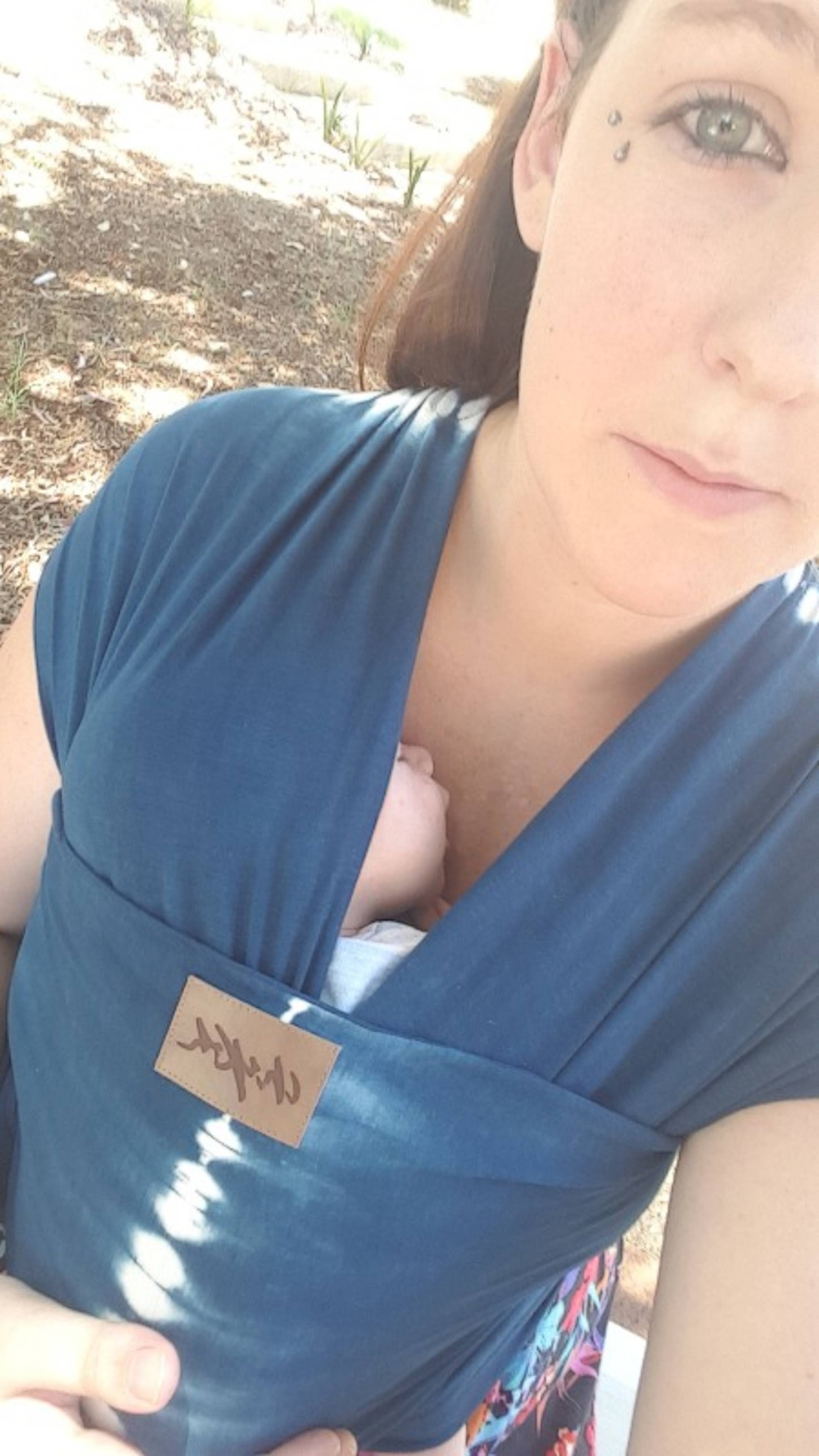 Indigo Tie Dye Chekoh Stretchy Baby Wrap Carrier