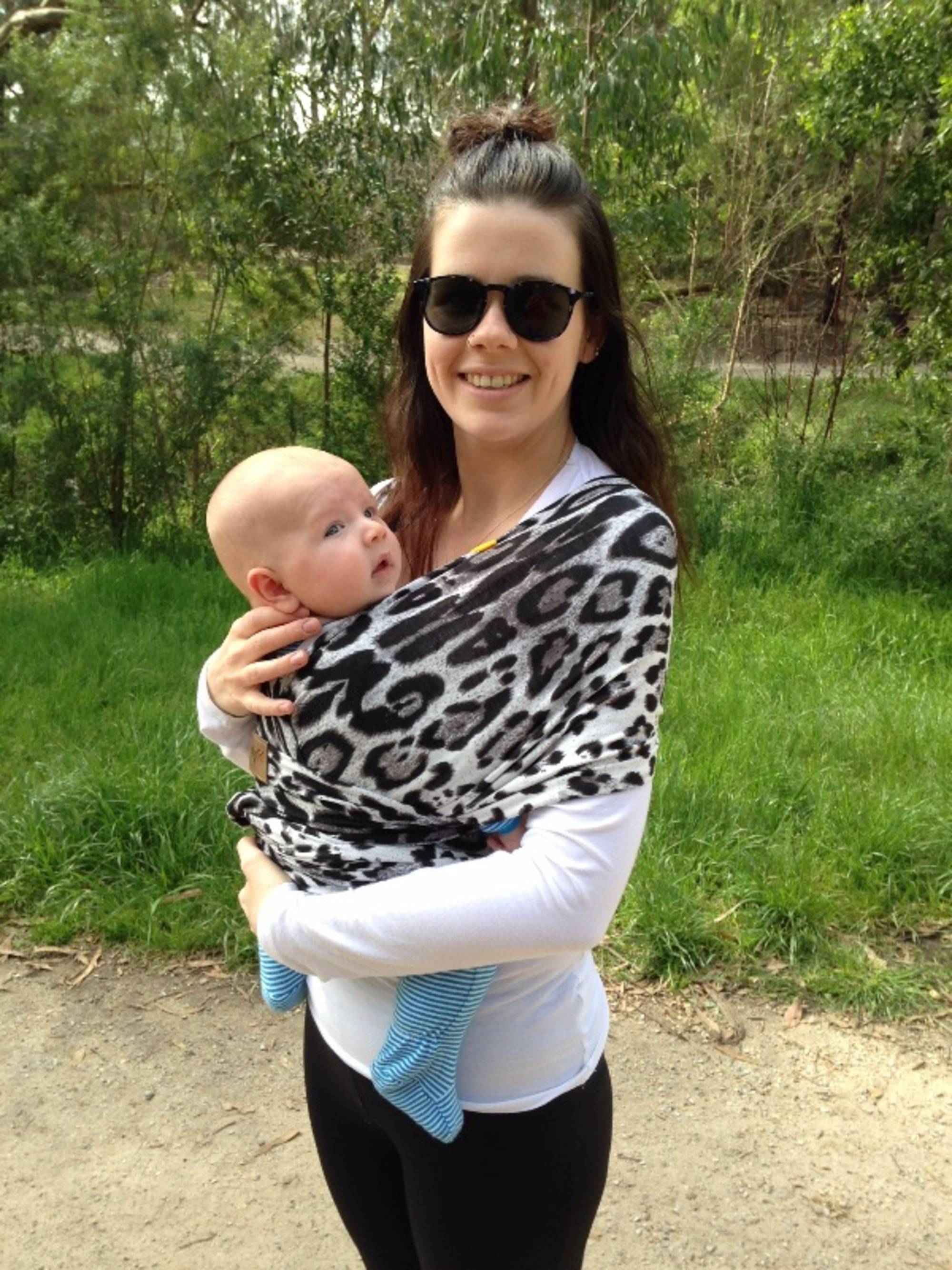 Leopard Print Chekoh Stretchy Baby Wrap Carrier
