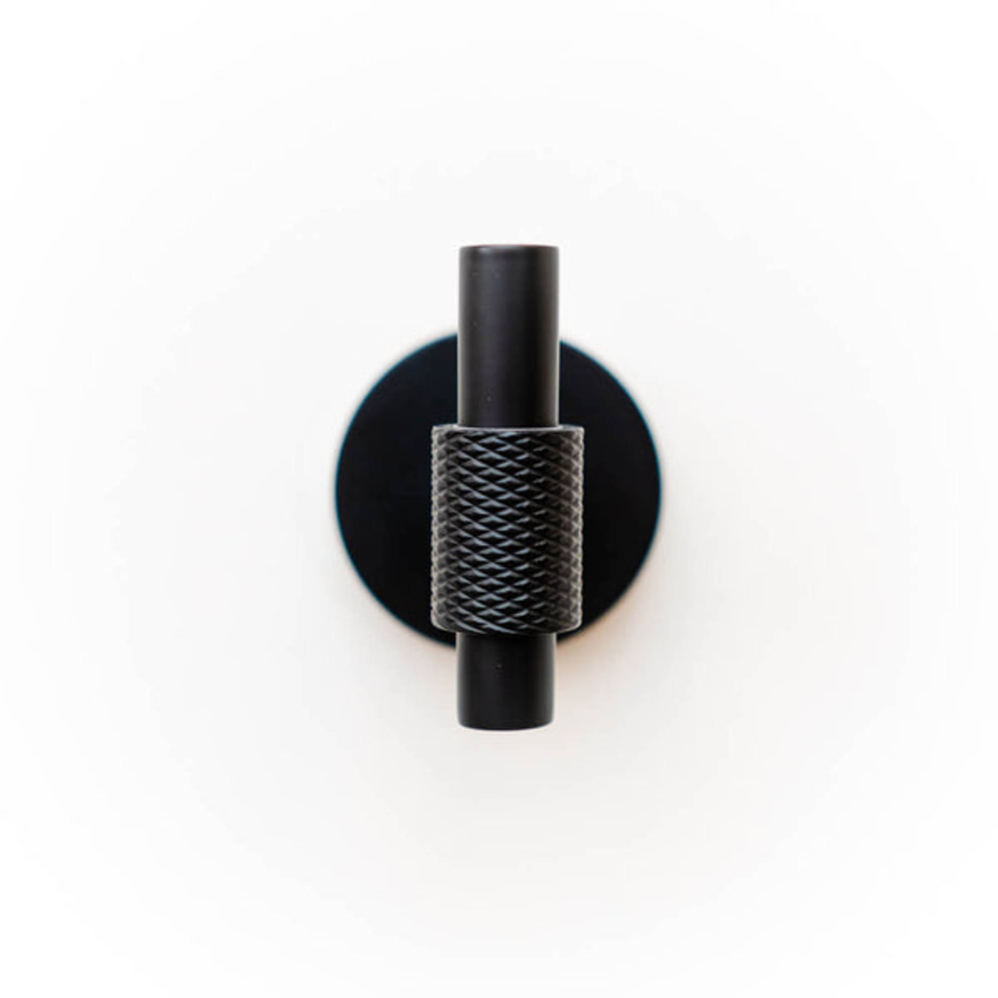 Imperium Matt Black Knurled Robe Hook – The Qualis Collection