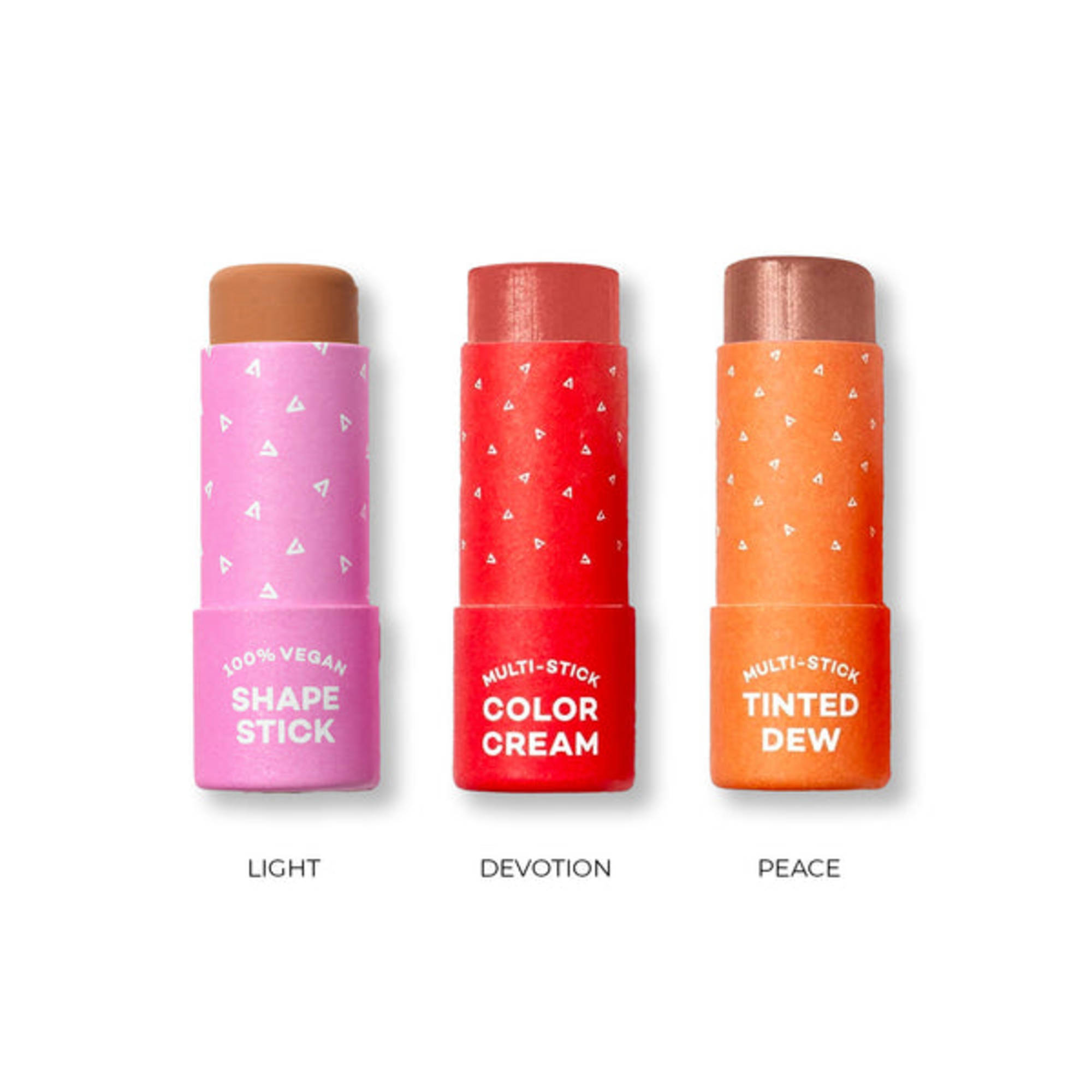 Plant-Based Multistick Full Face Sets for Eyes, Lips & Cheeks