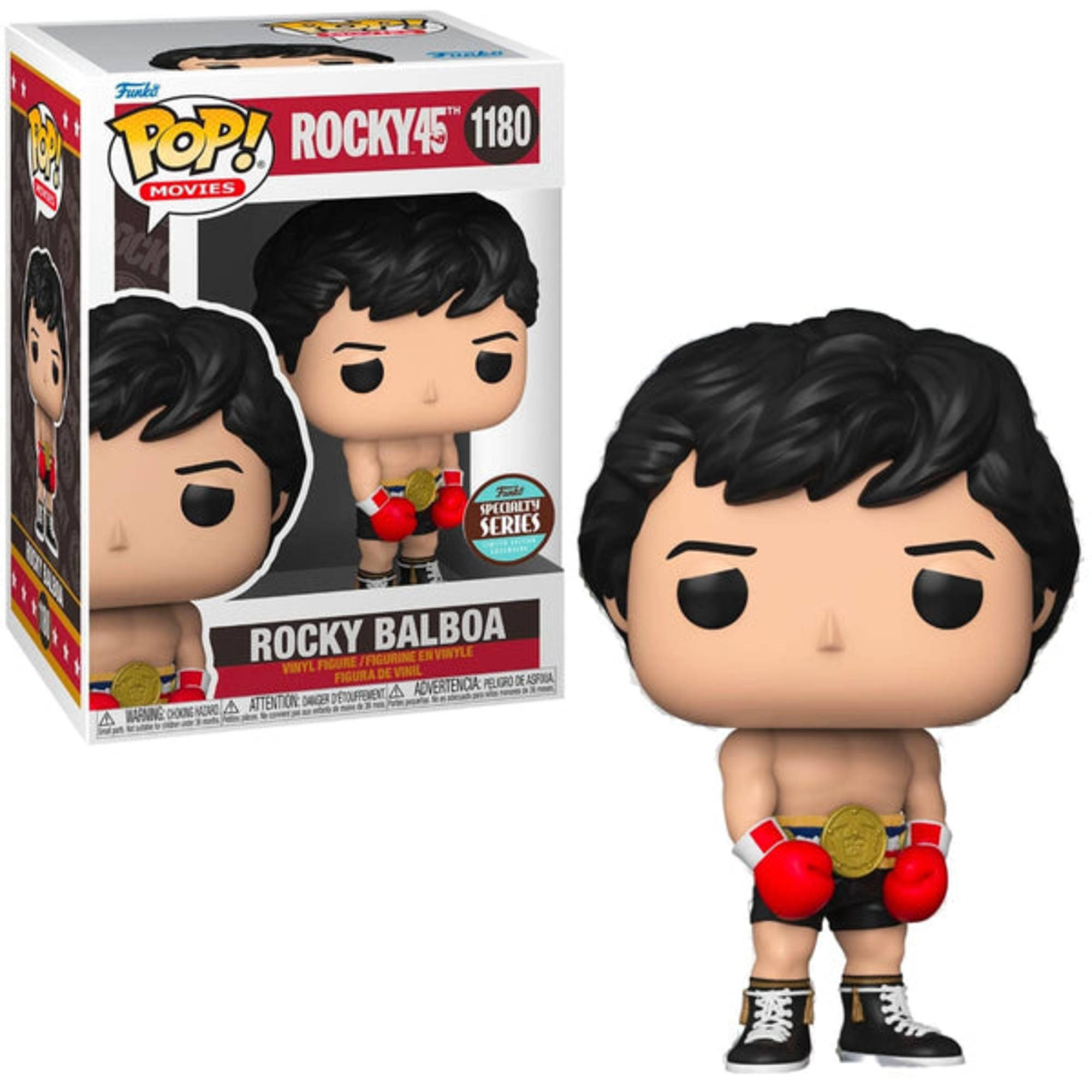 Funko Pop Rocky Balboa with Gold Belt 45th Anniversary 1180 Specialty  Series 889698603300