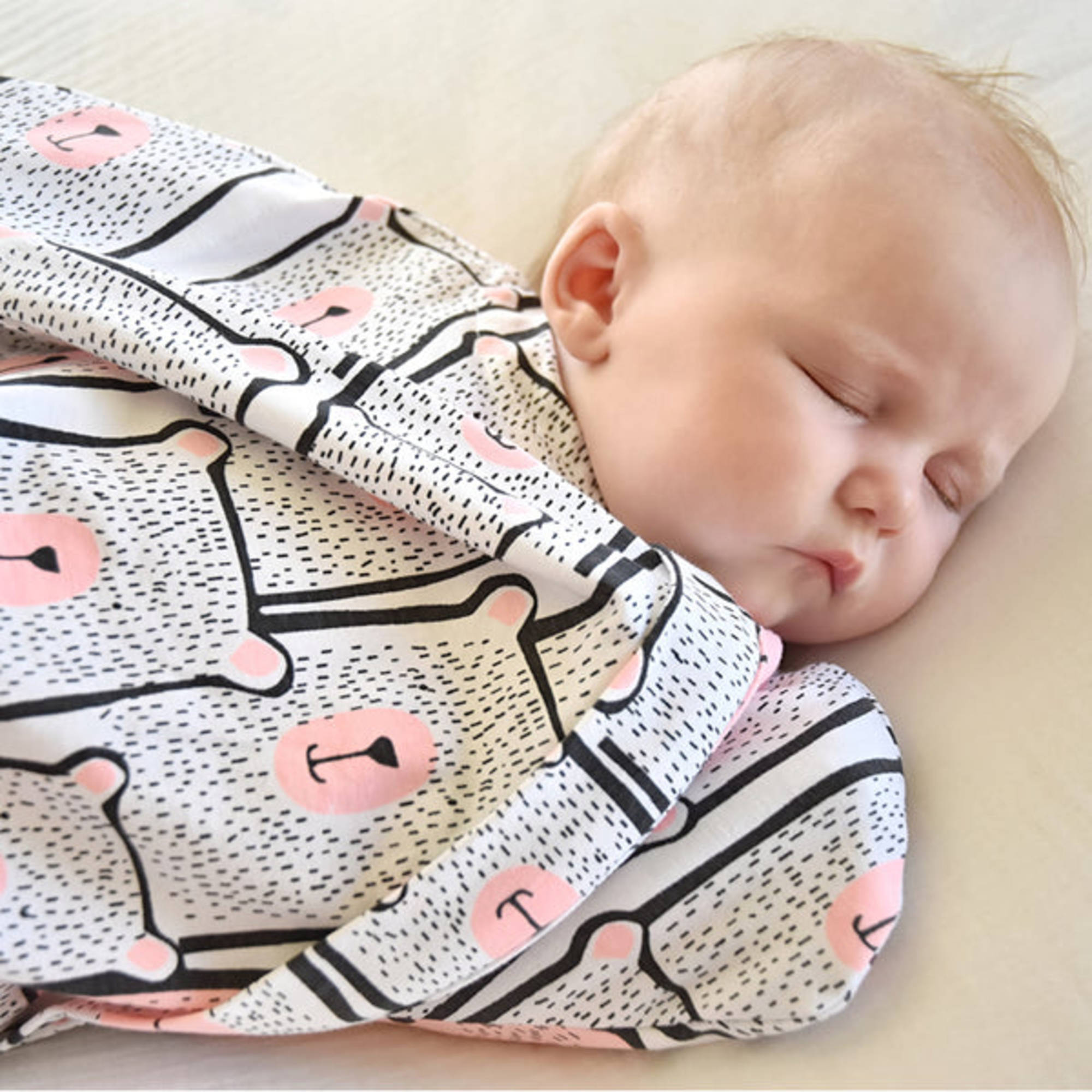Baby Sleep Sack with Belly Band Gentle transition to free arms BABY LOVES SLEEP