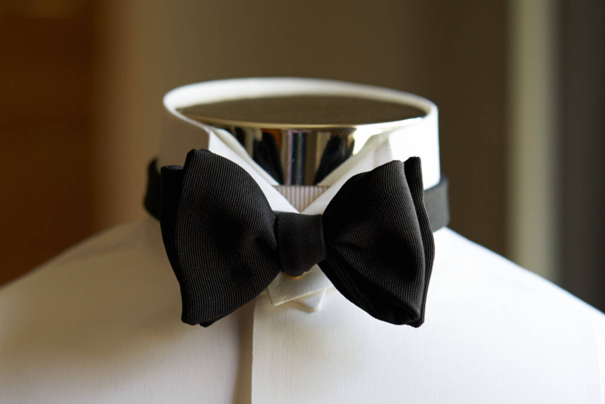 Black Faille Silk Bow Tie Black Faille Silk Bow Tie