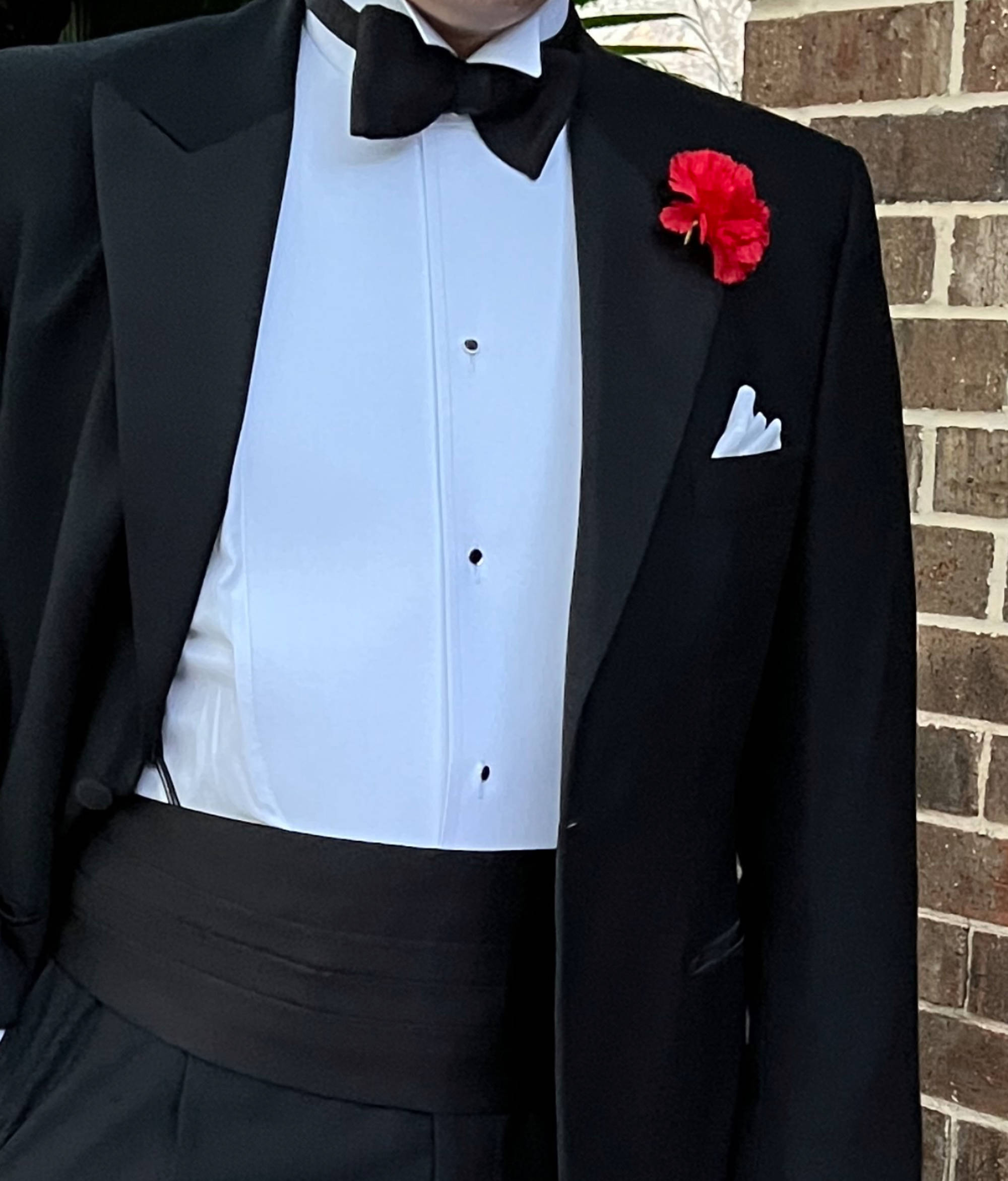 Fort Belvedere Red Carnation Boutonniere