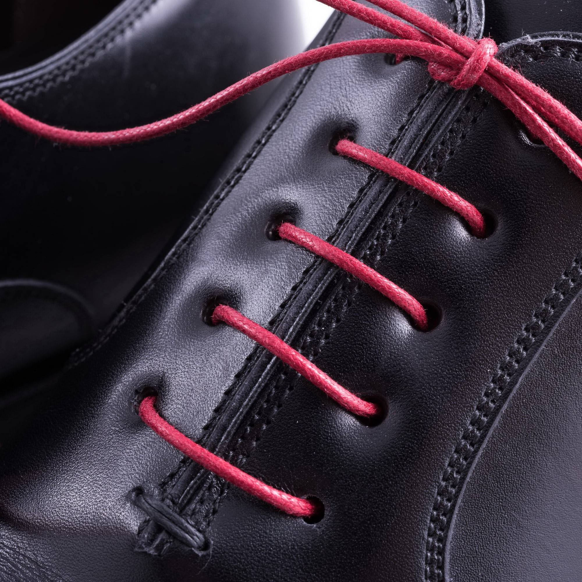 Red Shoelaces Round Waxed Cotton Dress Shoe Laces Luxury by Fort Belvedere Gentleman s Gazette