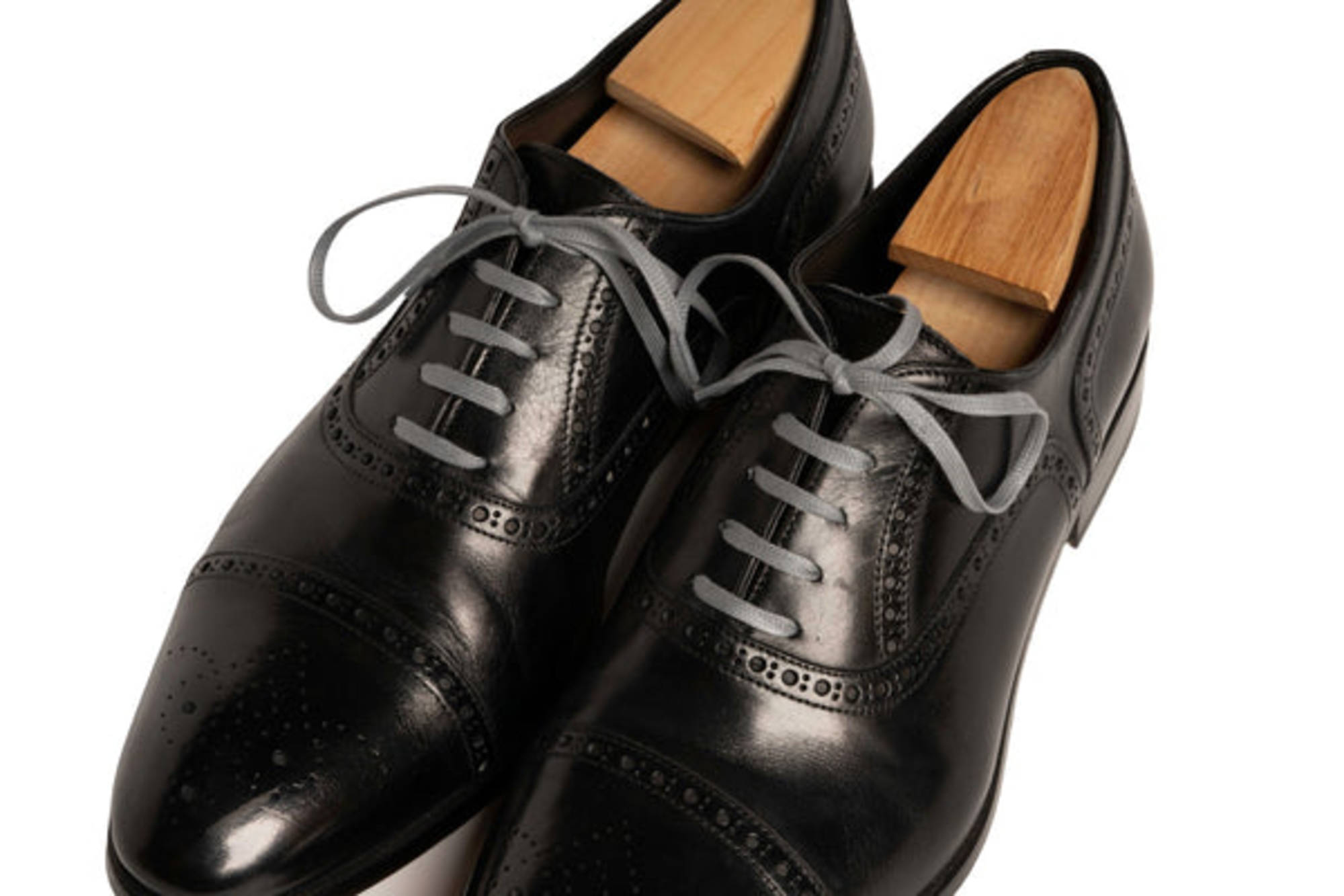 Dark Grey Shoelaces Flat Waxed Cotton Luxury Dress Shoe Laces by Fort Belvedere Gentleman s Gazette