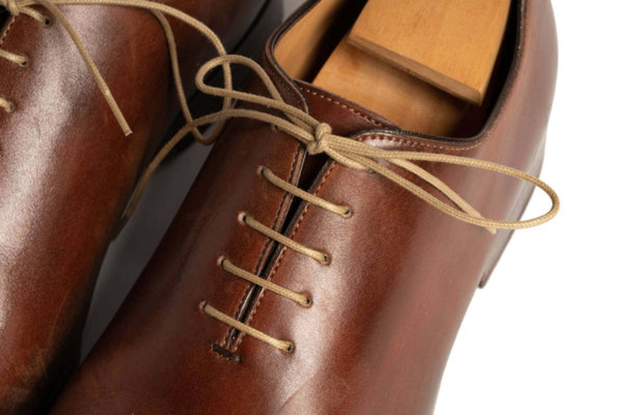 mens dress shoe laces brown Dark Havana Boot Round Waxed Cotton light brown dress shoes