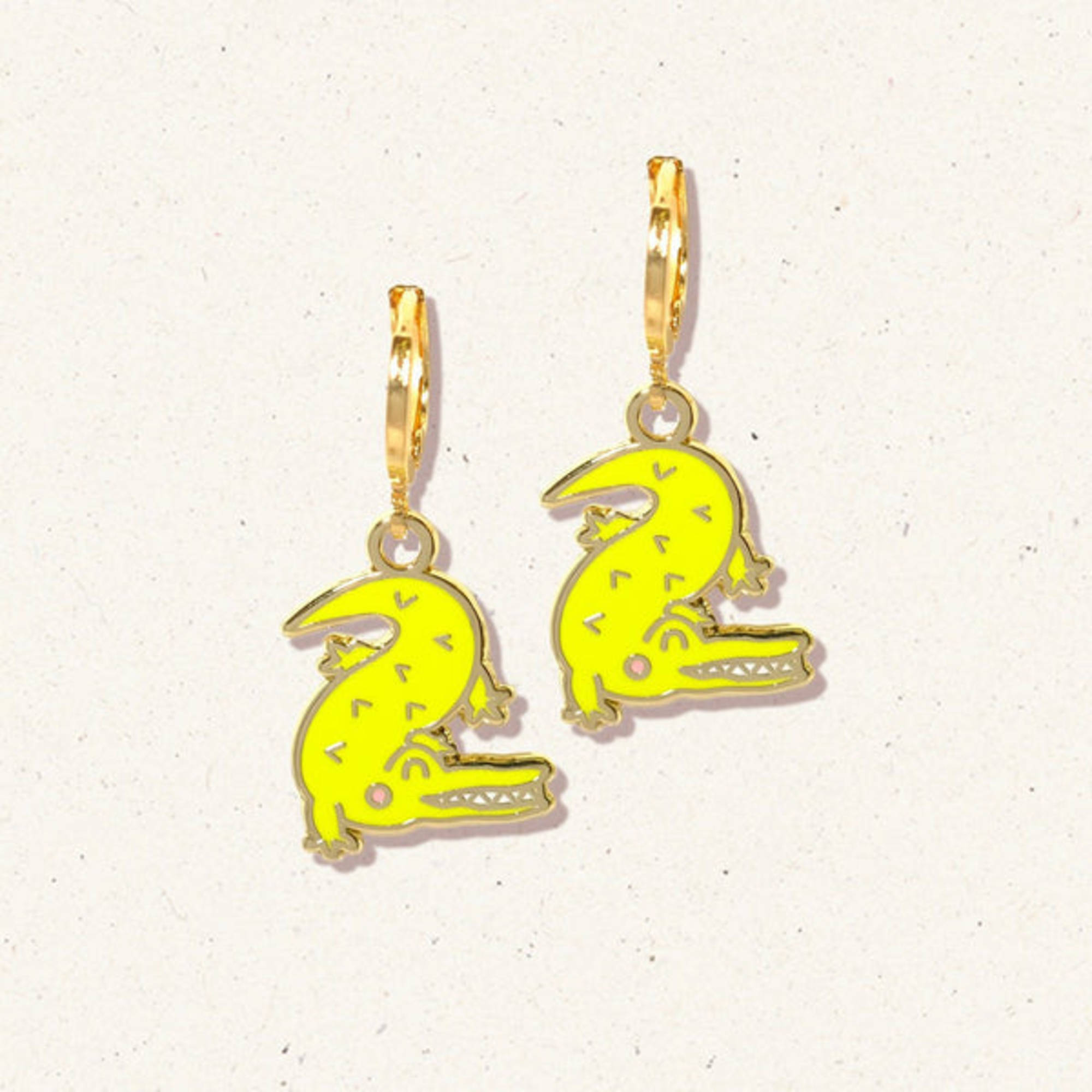 Alligator Huggie Hoop Earrings | Sleepy Mountain