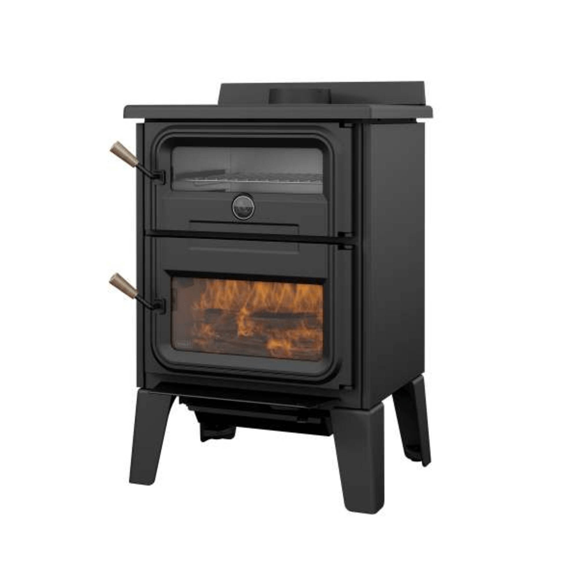 テンマク Wood stove side view outside air M Drolet Bistro Wood Burning Cookstove DB04815 l Fire Pit Surplus