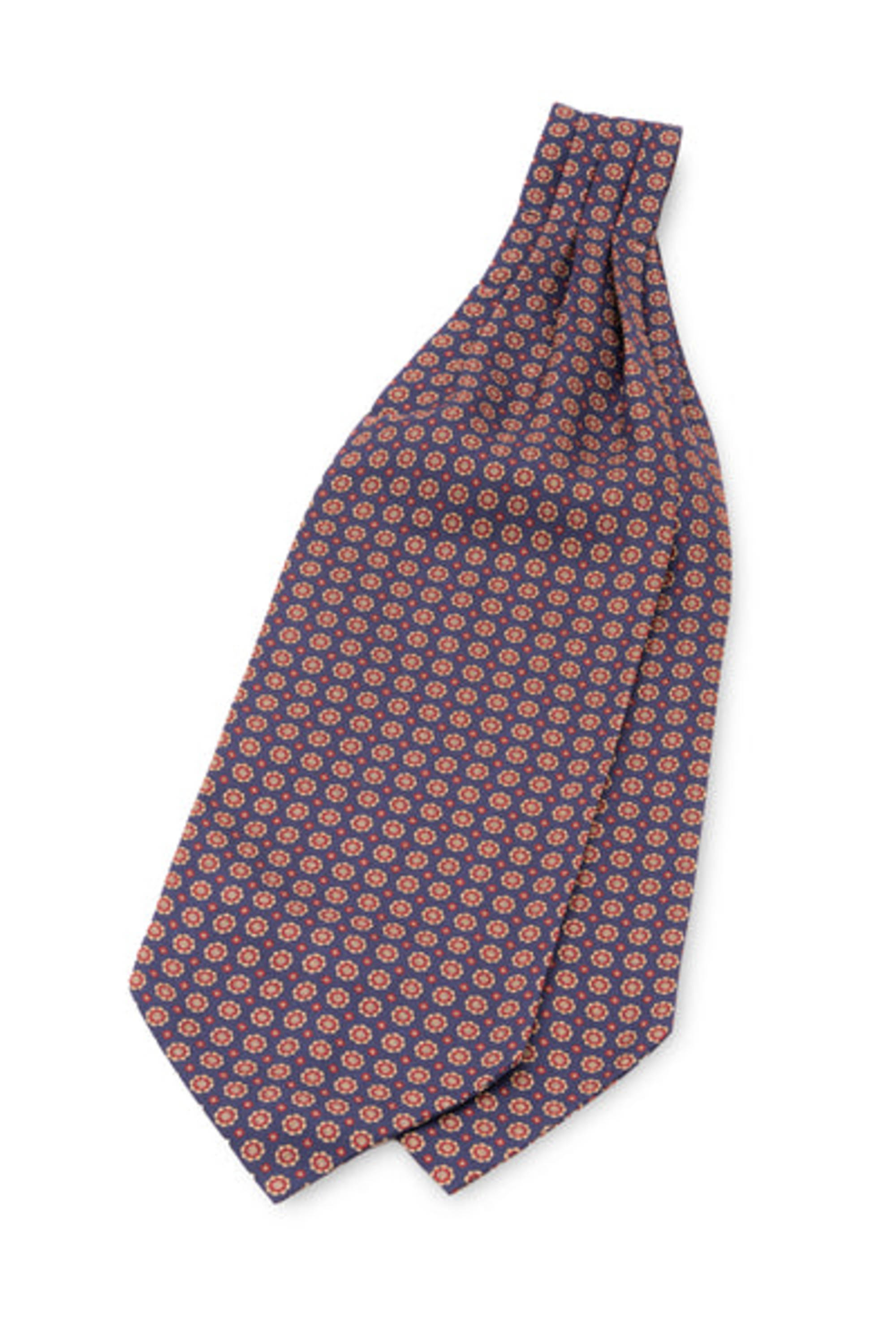 Ascot in Blue with Red & Buff Macclesfield Neats Micropattern