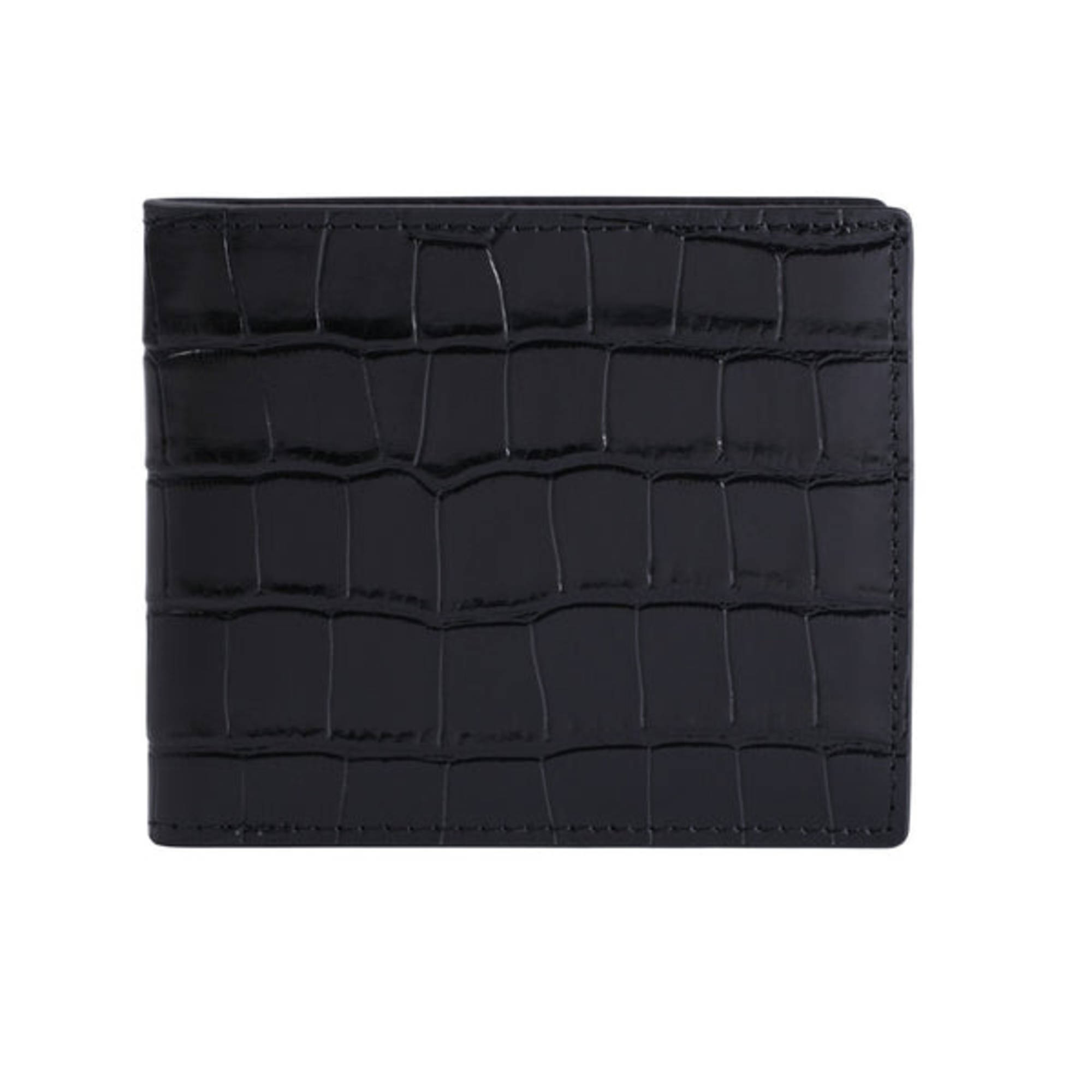 Amazon.com: Black Mens Wallets Bifold Crocodile Belly