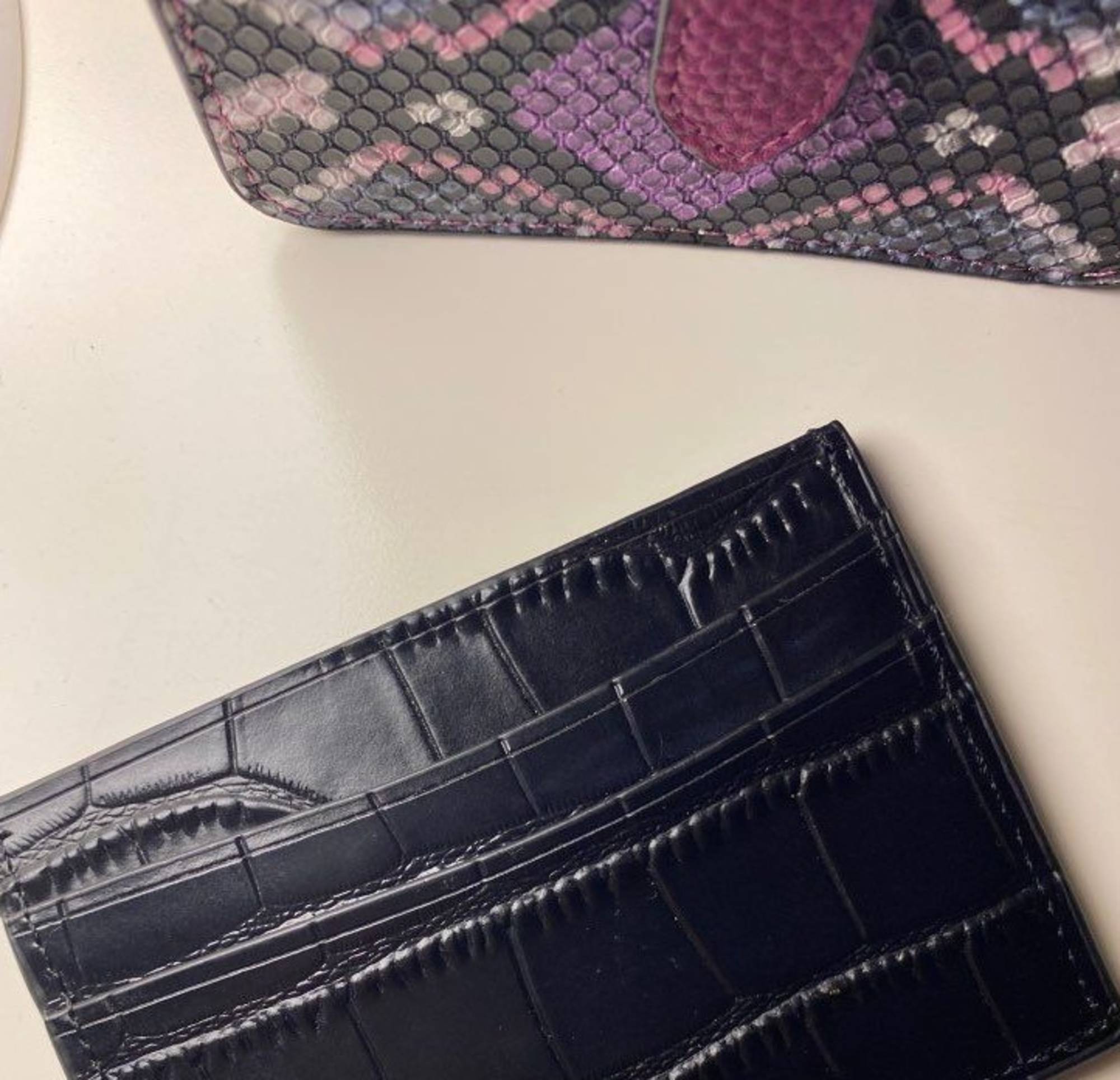 Glossy Leather Card Holder — Alexus