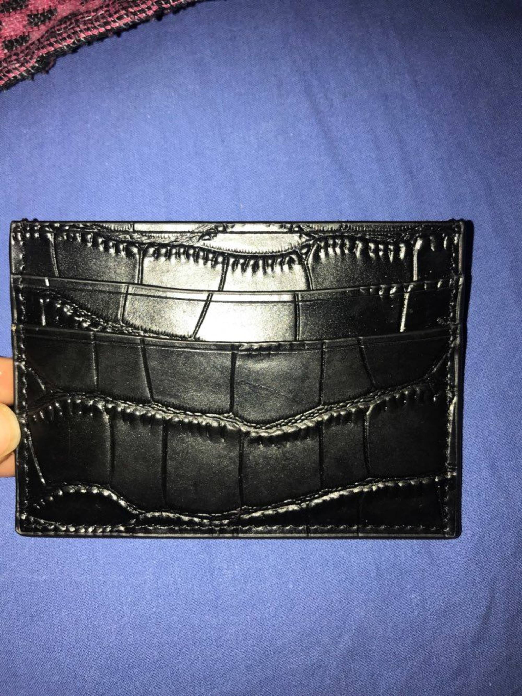 Glossy Leather Card Holder — Darius 1ag