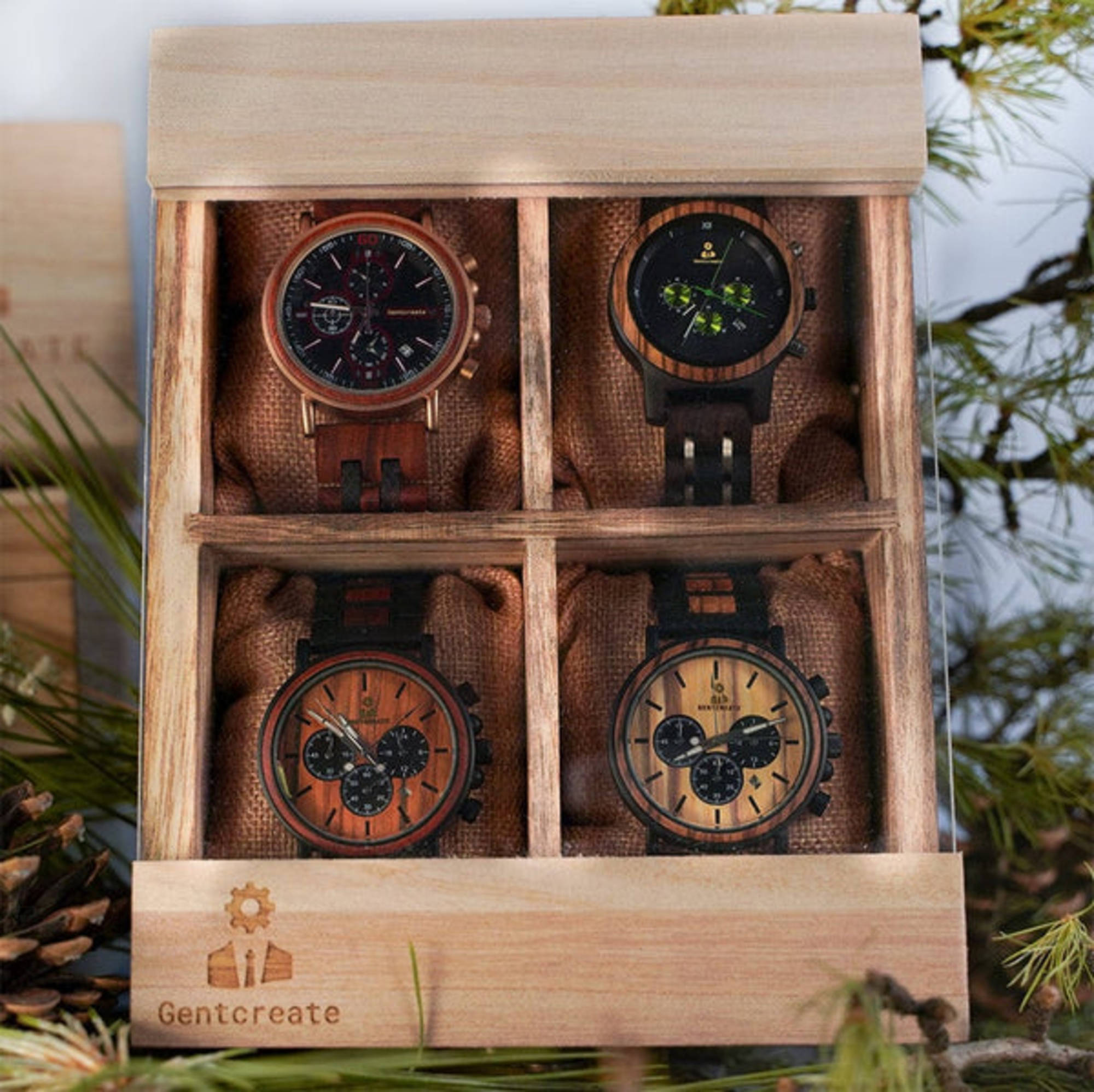 Houten Horlogebox Horlogekist Heren Houten Horlogedoos Voor