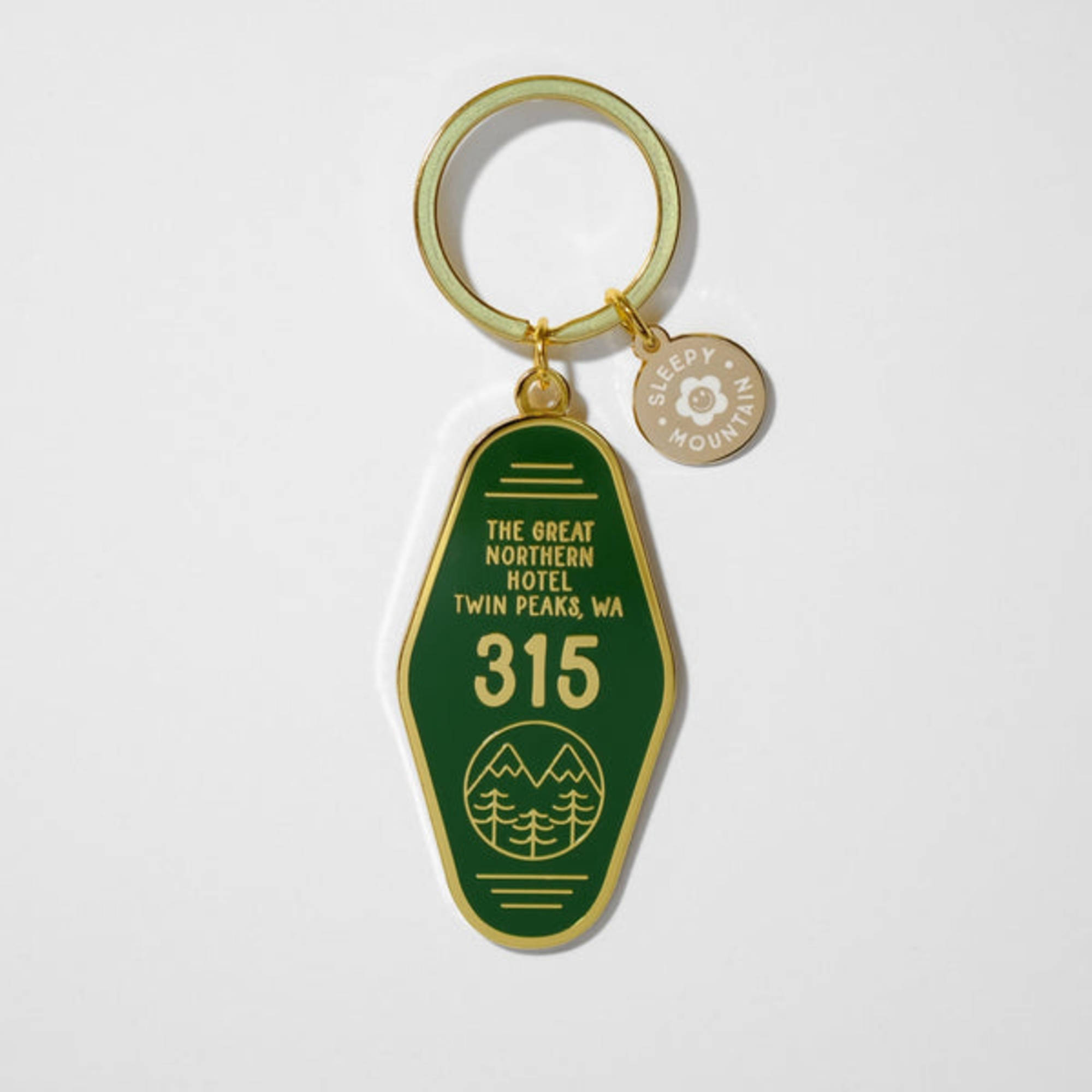 Twin Peaks Keychain | Sleepy Mountain
