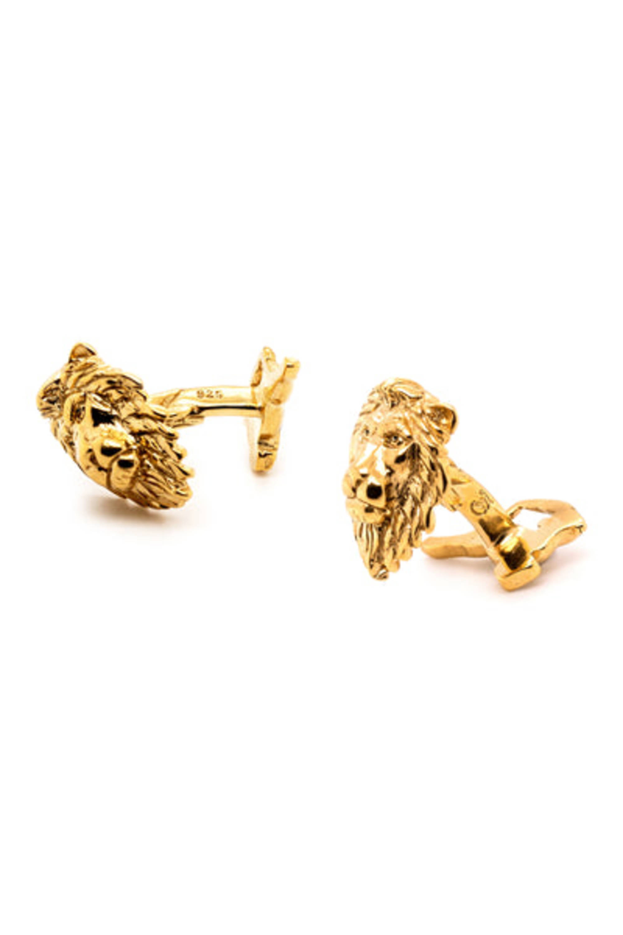 Lion & Gazelle Yellow Gold Vermeil Cufflinks – Gentleman's Gazette