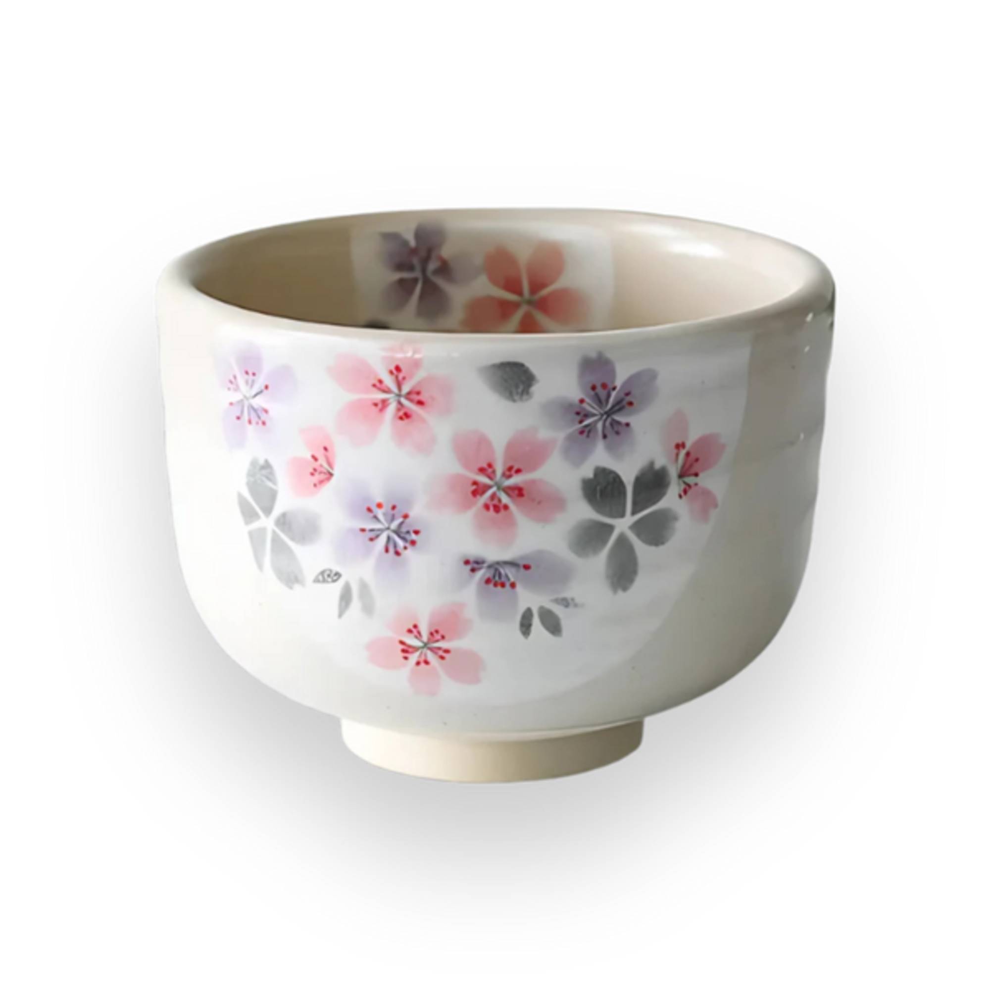 未使用極上品】SAKURA FLOWER BOWL 桜型抹茶腕 陶器 未使用極上品