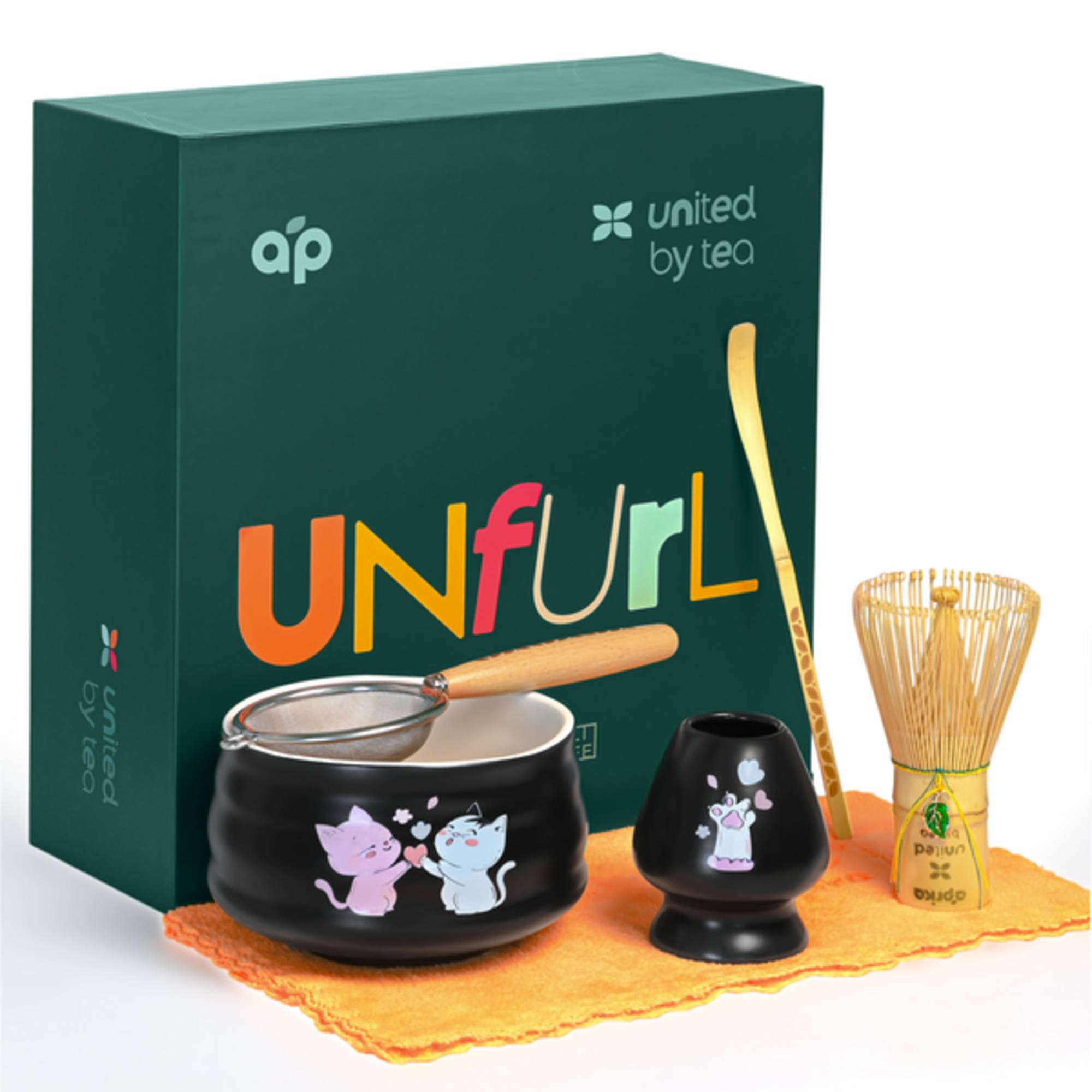 Black Unfurl Matcha Gift Set – Aprika Life