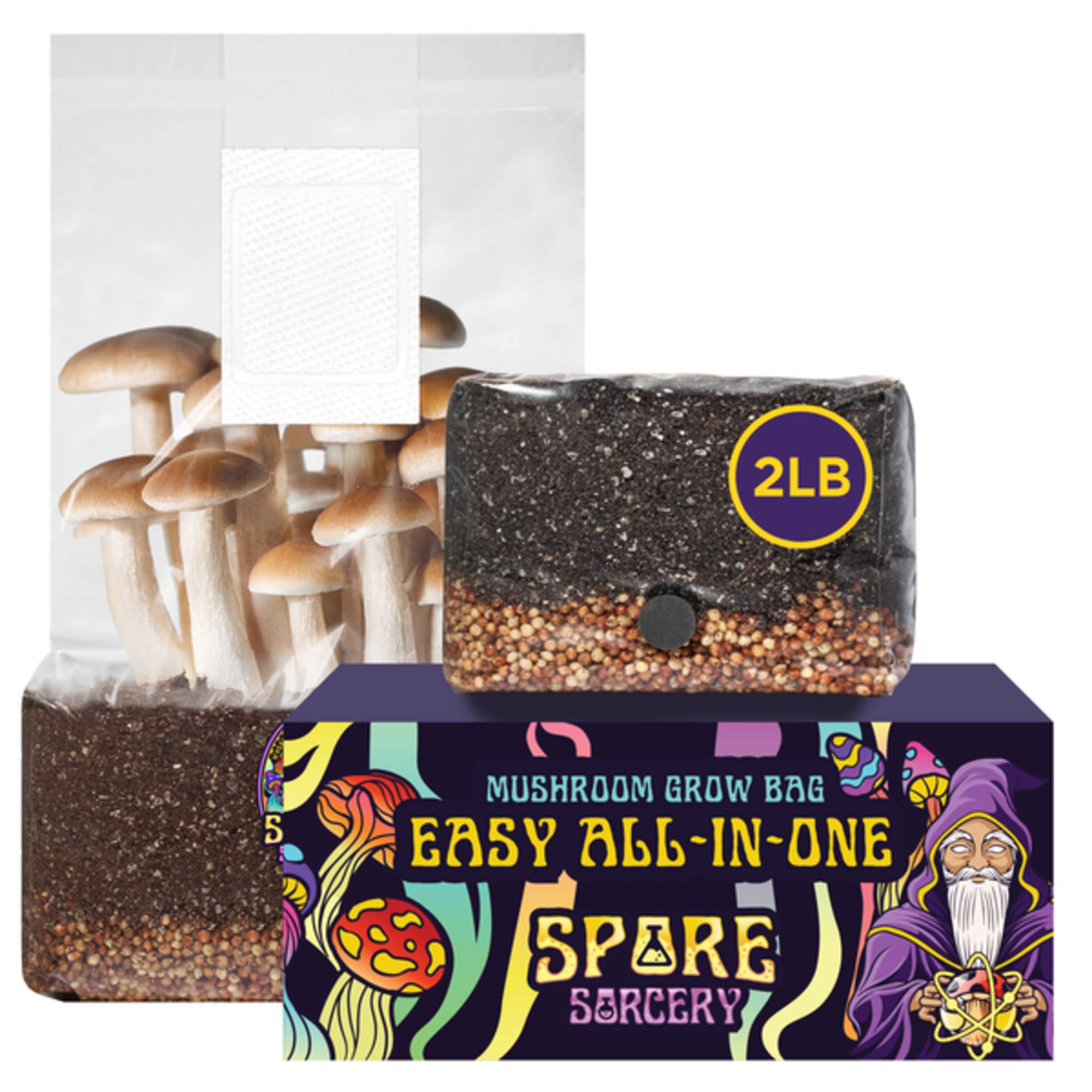2lb All-In-One Grow Kit (No Spores) – Spore Sorcery