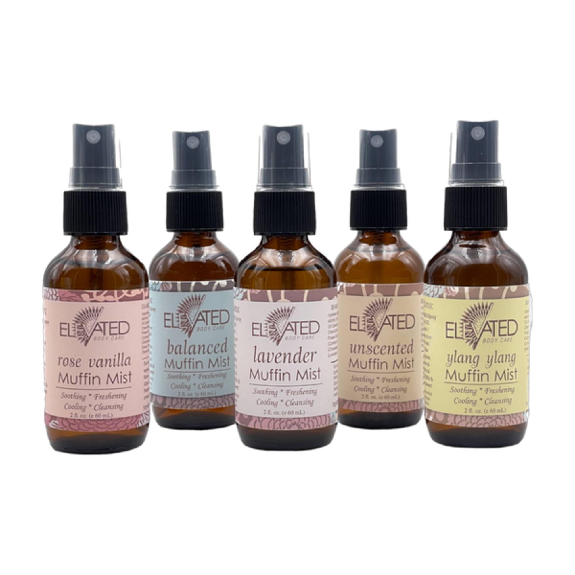 ELEVATED Muffin Mist All Natural Feminine Spray - 2oz glass bottle