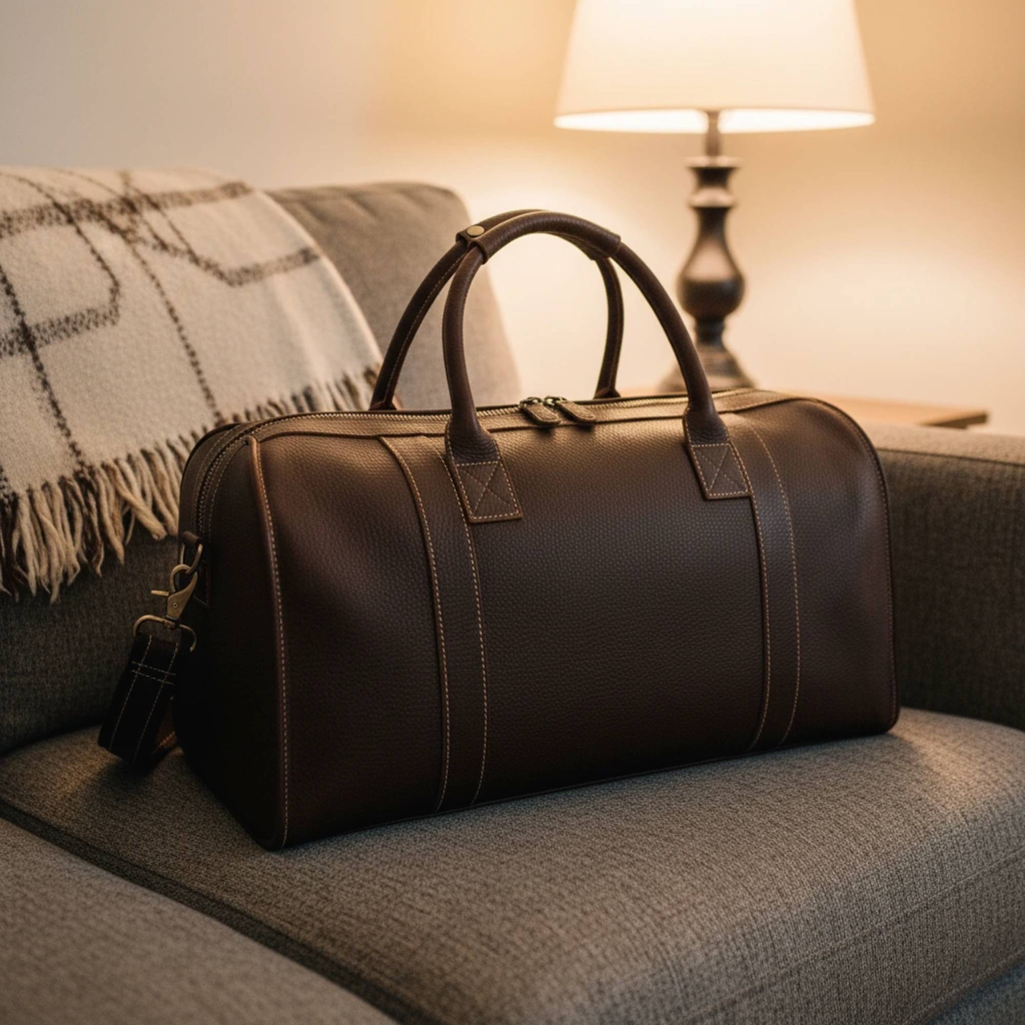Crossbody-veske i saffianoskinn Via - elegant veske til hverdag — Sophie D.