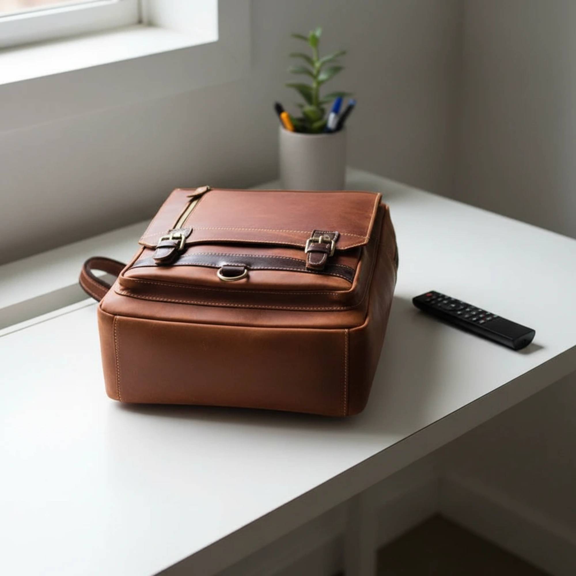 Retro Lederrucksack Bona Fide - Vintage Rucksack für Herren — ronny charles