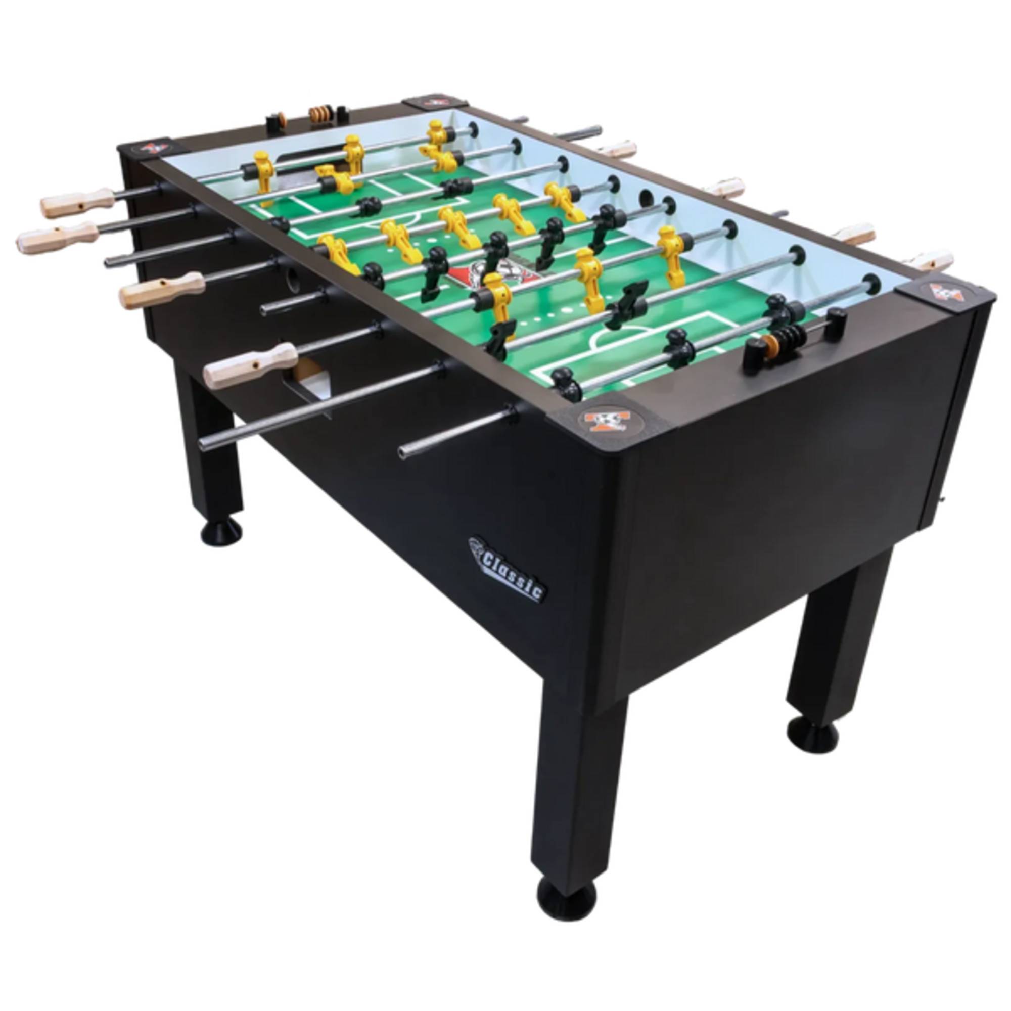 イタリアヴィンテージ クラシック トレフォイルコンソールドロワー ② Tornado Classic II Foosball Table – Commercial Style — Game Room Shop