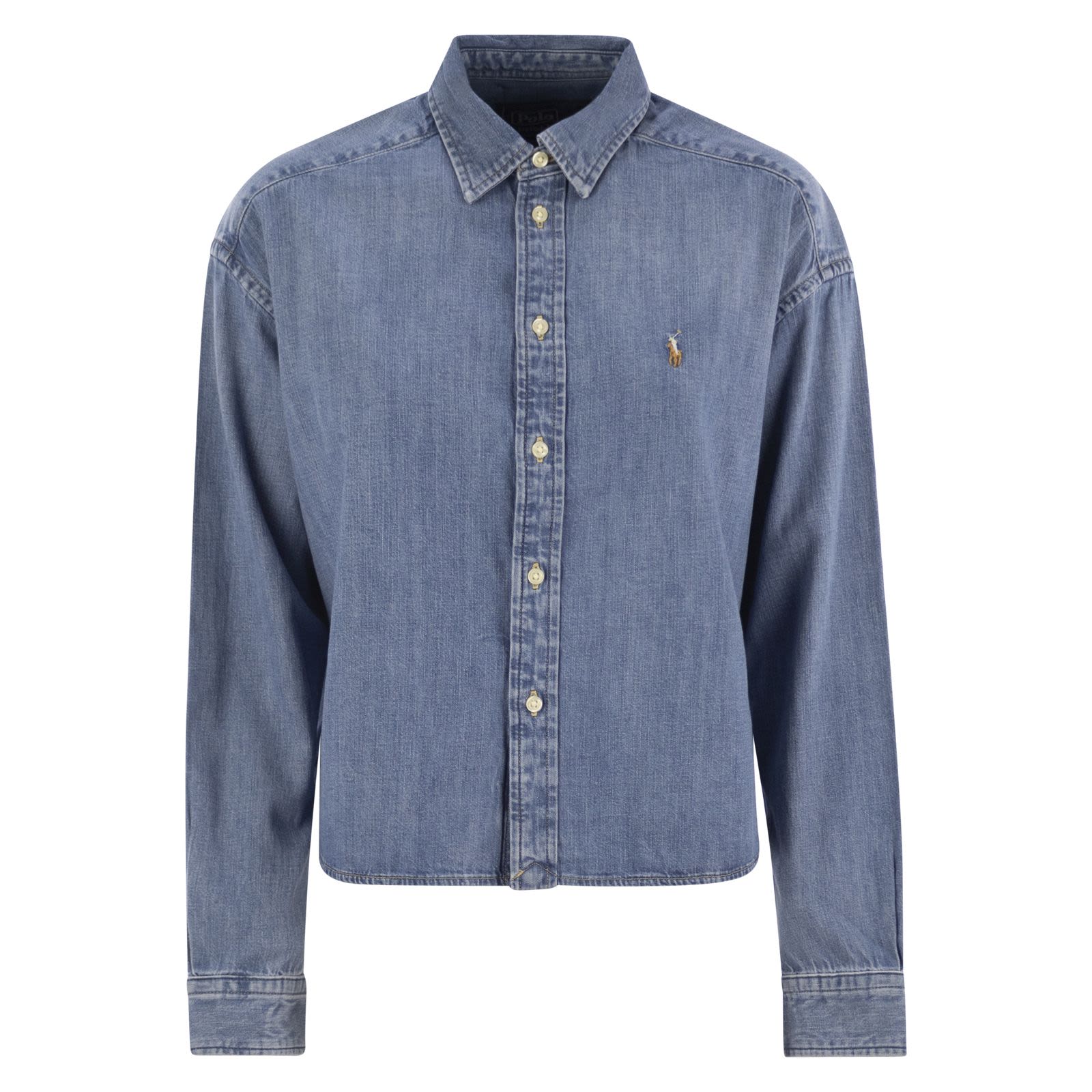 POLO RALPH LAUREN Short square denim shirt DENIM