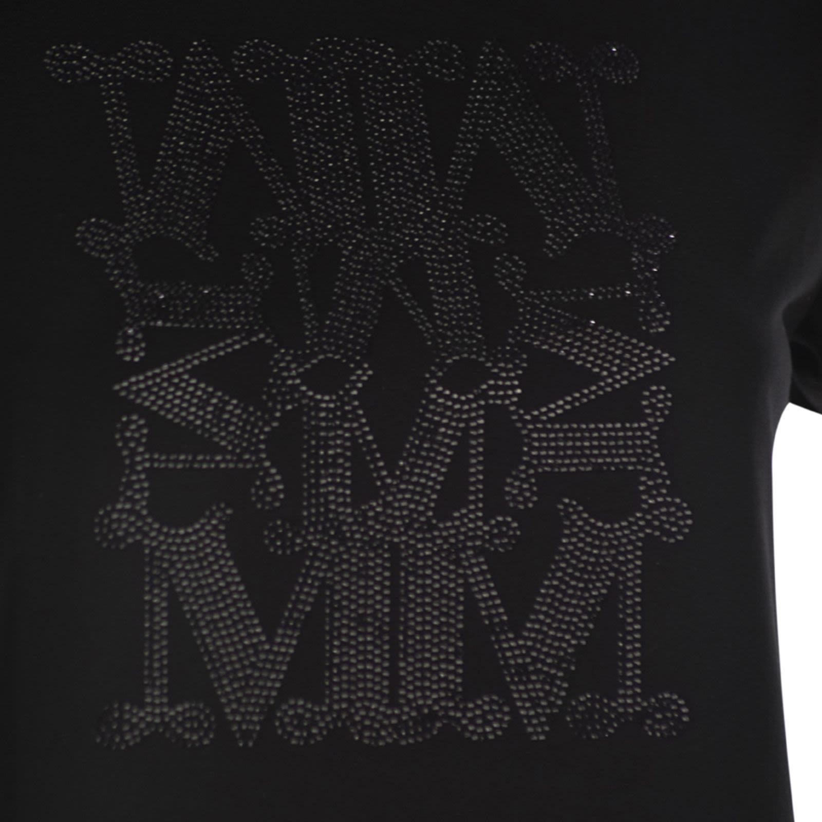 MaxMara GIOVANE - MaxMarabesque T-shirt in cotton BLACK