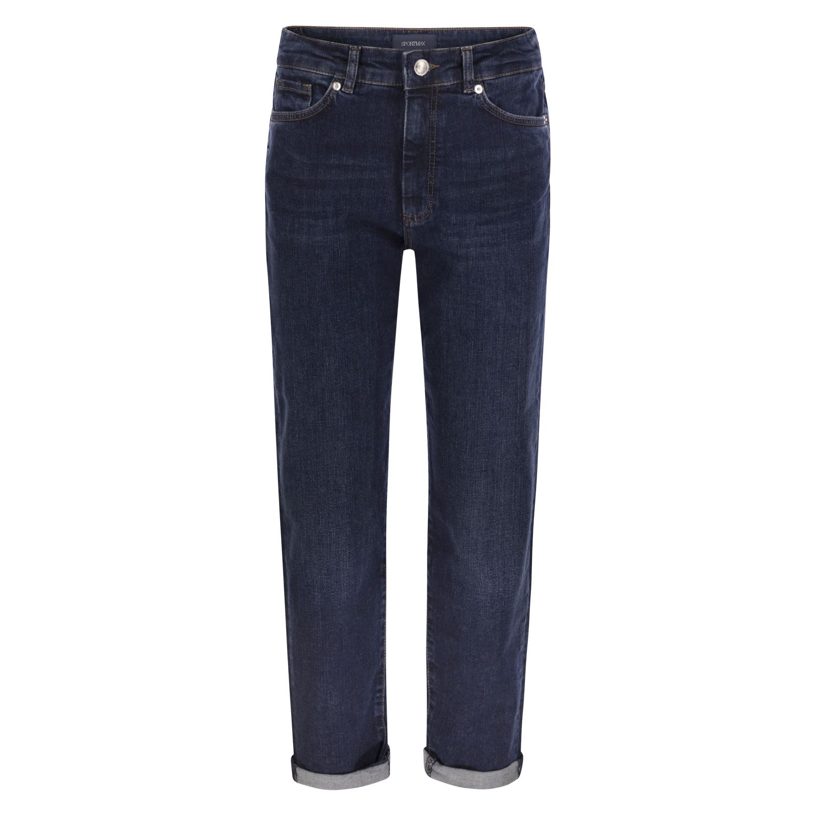 デニム・ジーパン SPORTMAX NAVATA - Perfect fit denim with boyfriend line Sportmax NAVATA Perfect-fit boyfriend-cut jeans | REVERSIBLE