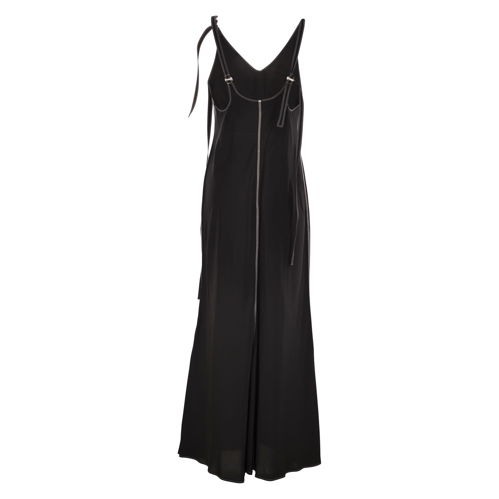 パーティードレス SPORTMAX UNION - Long dress with adjustable shoulder strap Sportmax UNION - Long dress with adjustable shoulder strap BLACK