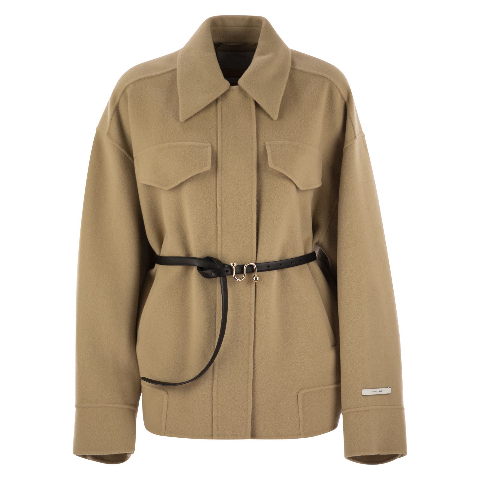 コート SPORTMAX CANTORE - Double wool caban (2522086031600 013) Sportmax CANTORE - Double wool caban CAMEL