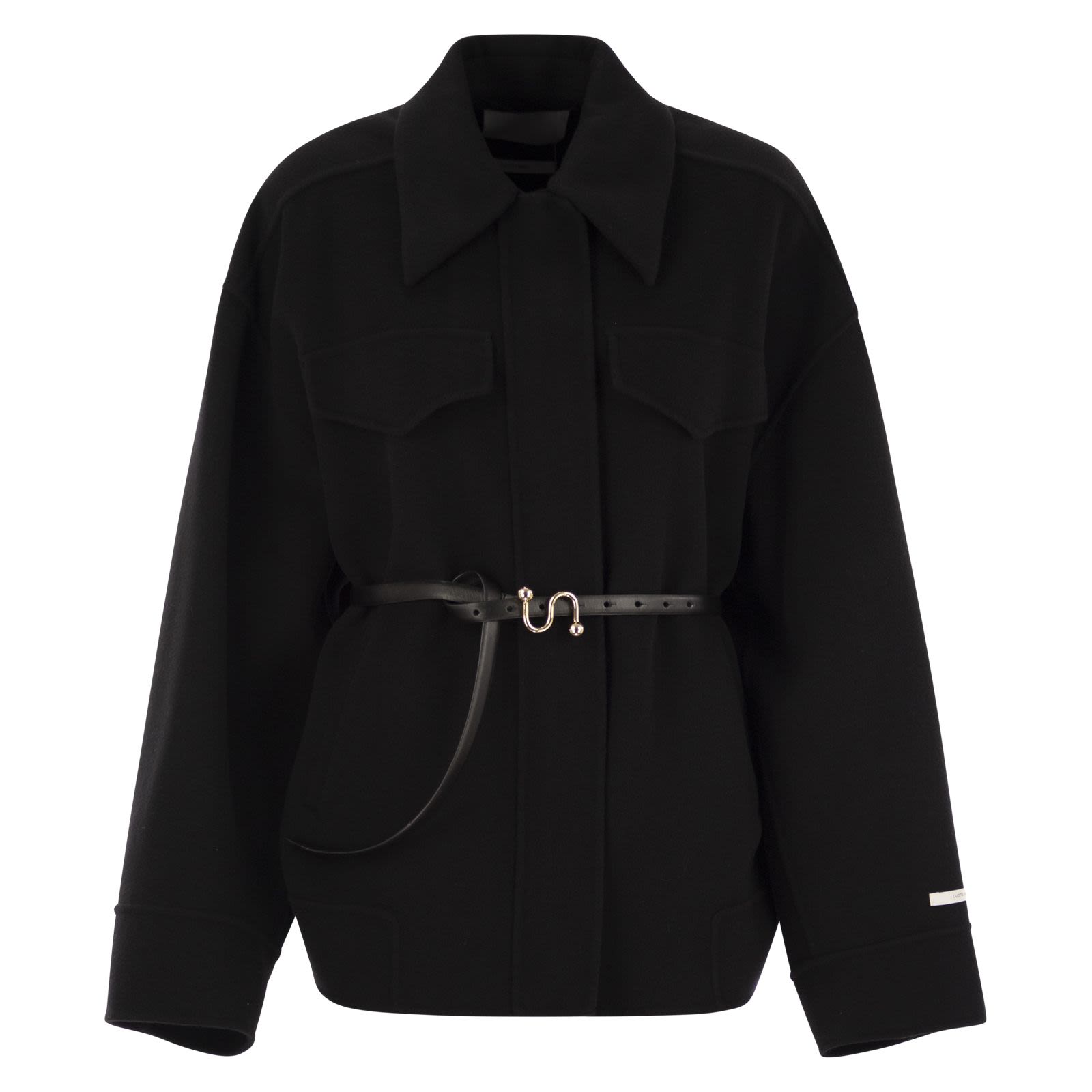 コート SPORTMAX CANTORE - Double wool caban (2522086031600 001) Sportmax CANTORE - Double wool caban BLACK
