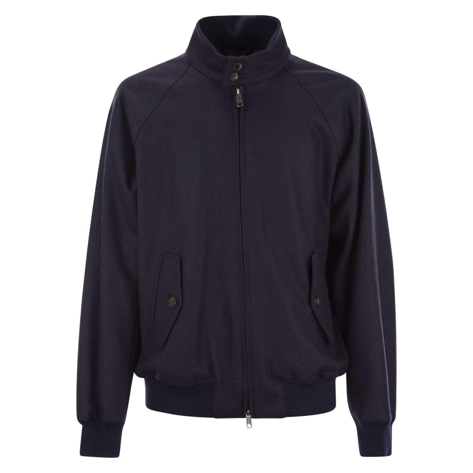 Melton wool blend zip bomber jacket on sale