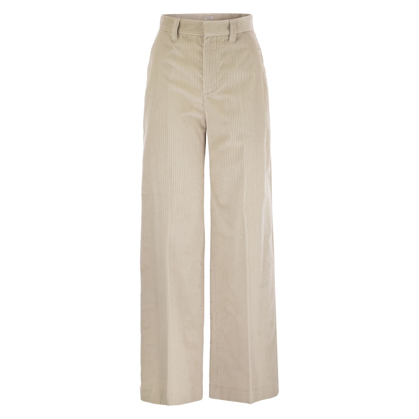 BRUNELLO CUCINELLI Pantalone Sartorial Track in velluto a