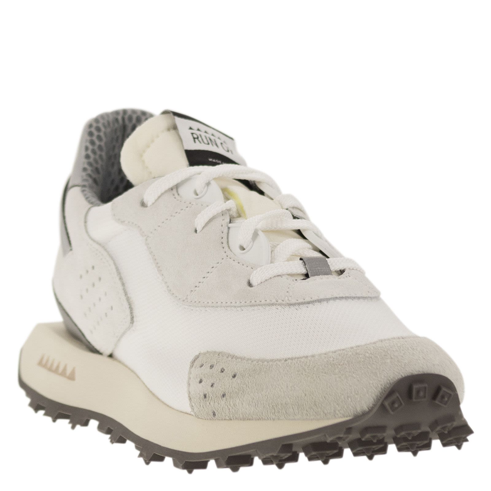 スニーカー RUN OF SS24 PIUMA - Sneakers (MERINGA M 40311 SUPERWHITE) RUN OF PIUMA - Sneakers WHITE/SILVER