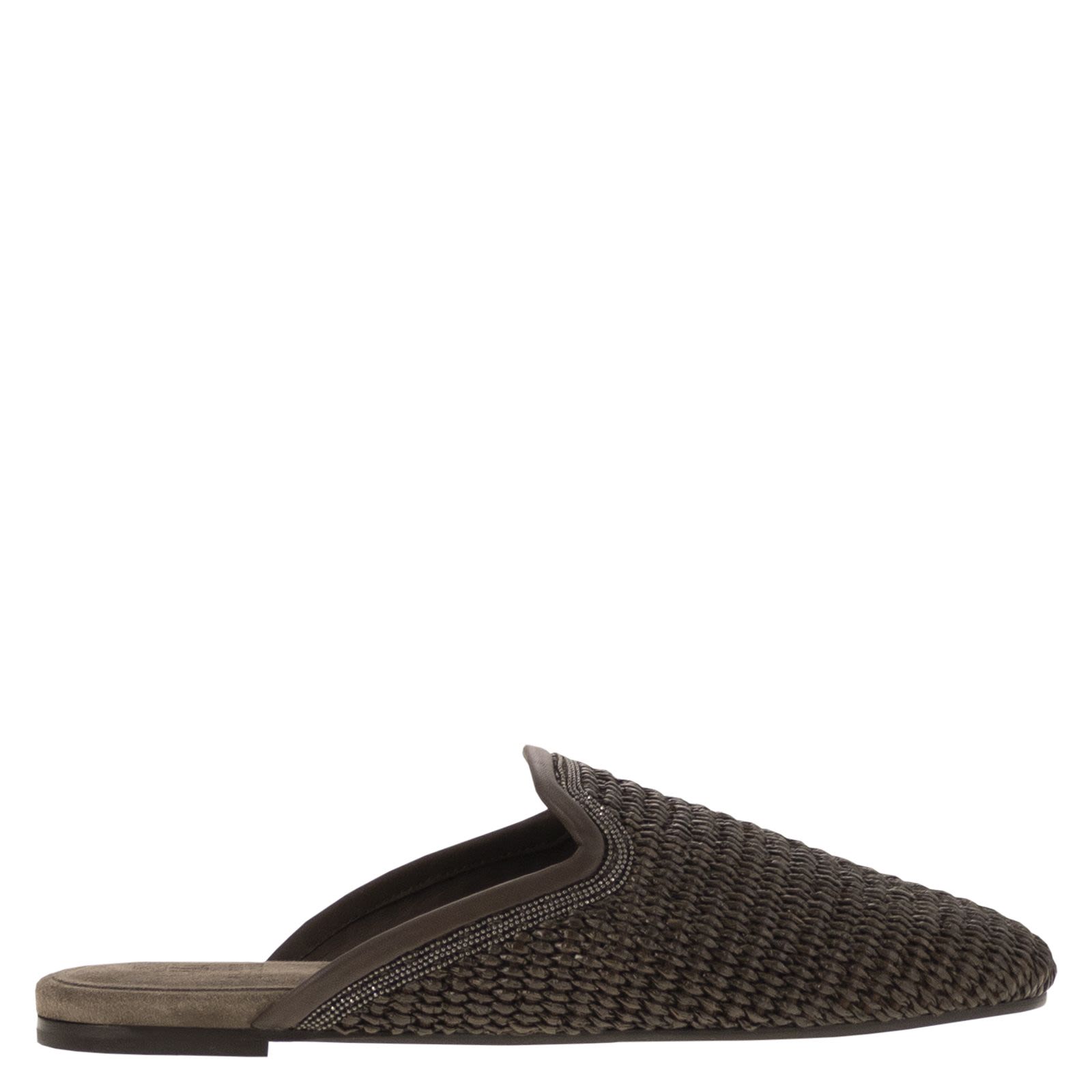 ブルネロクチネリ Brunello Cucinelli Raffia Slippers Brunello Cucinelli Raffia slippers Brunello Cucinelli